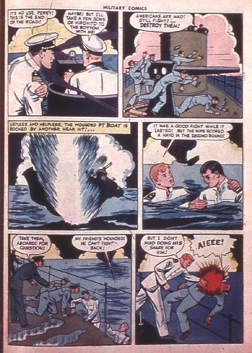 Military Comics #38 (Quality Comics), page 47. Public domain (US).