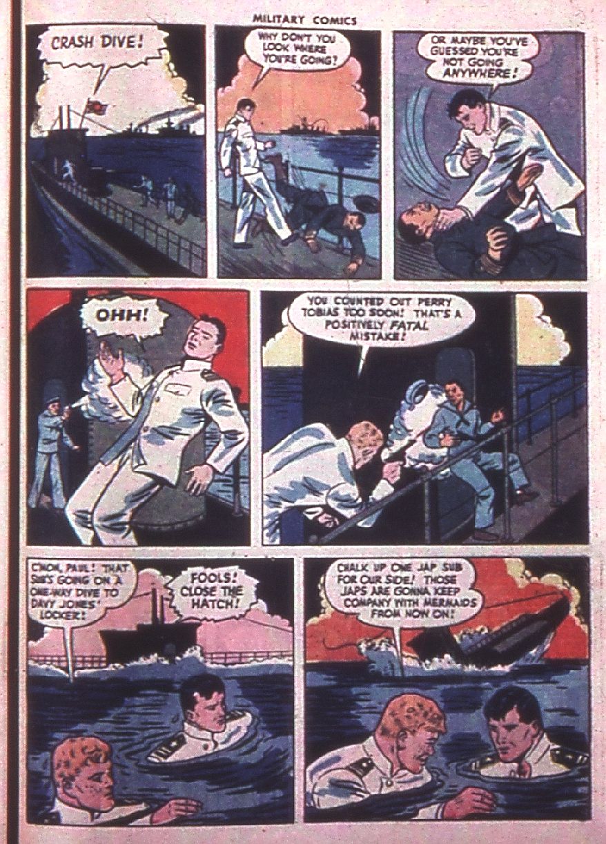 Military Comics #38 (Quality Comics), page 49. Public domain (US).