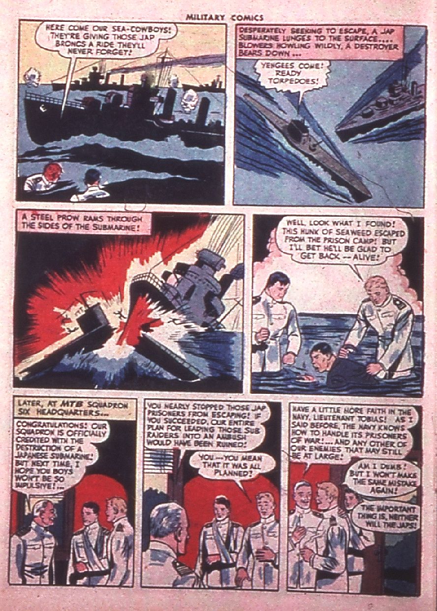 Military Comics #38 (Quality Comics), page 50. Public domain (US).