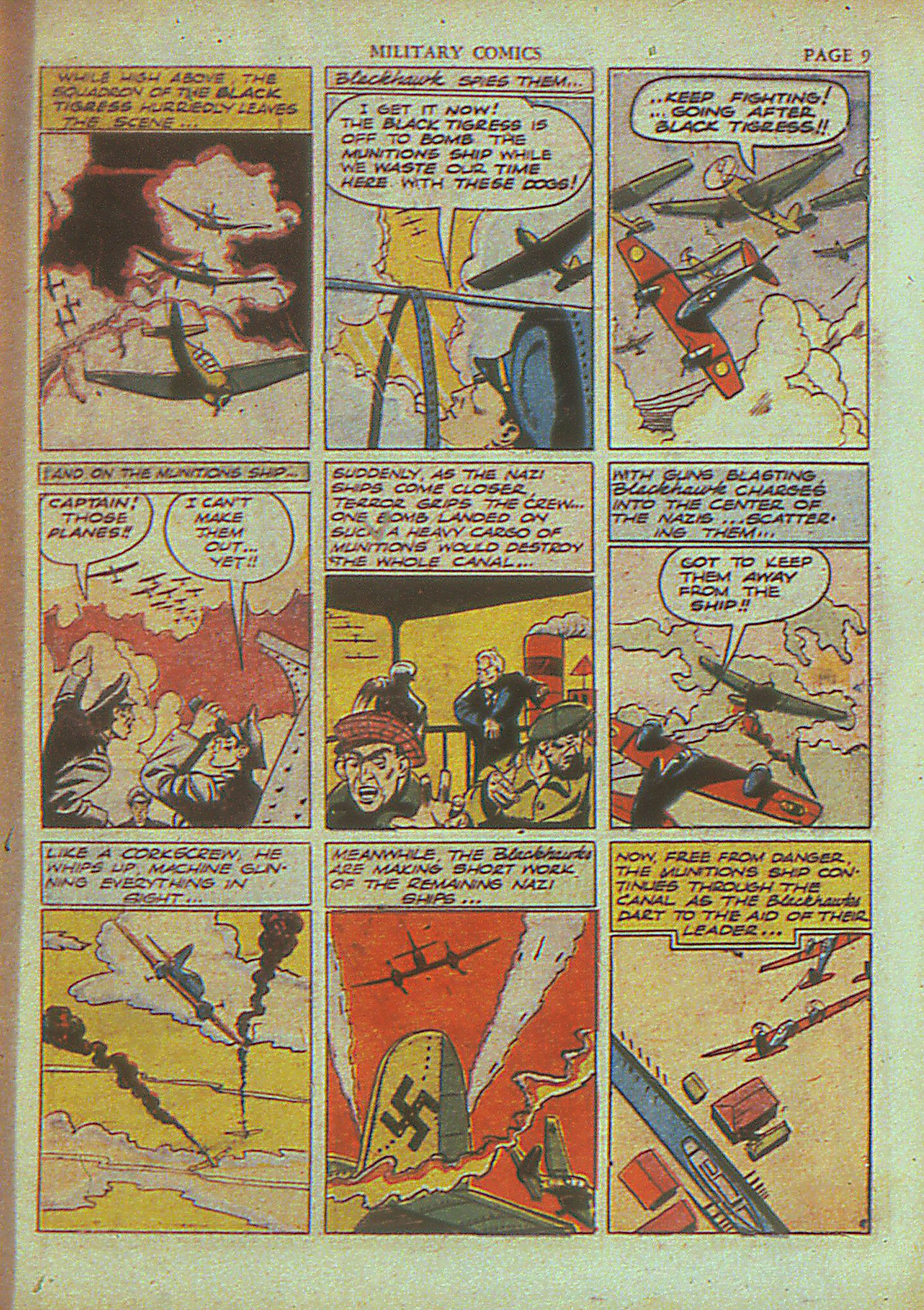 Military Comics #4 (Quality Comics), page 11. Public domain (US).