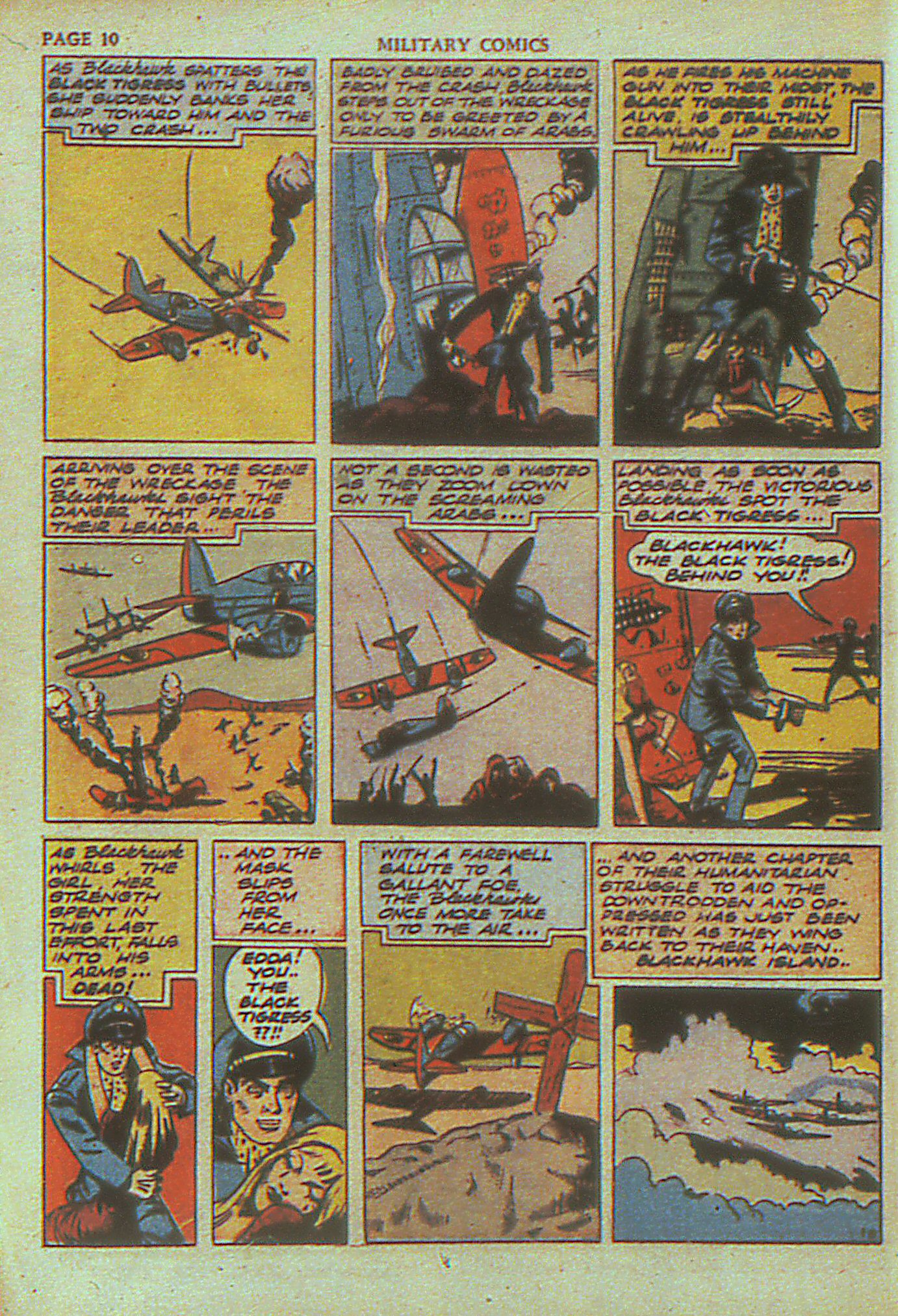 Military Comics #4 (Quality Comics), page 12. Public domain (US).