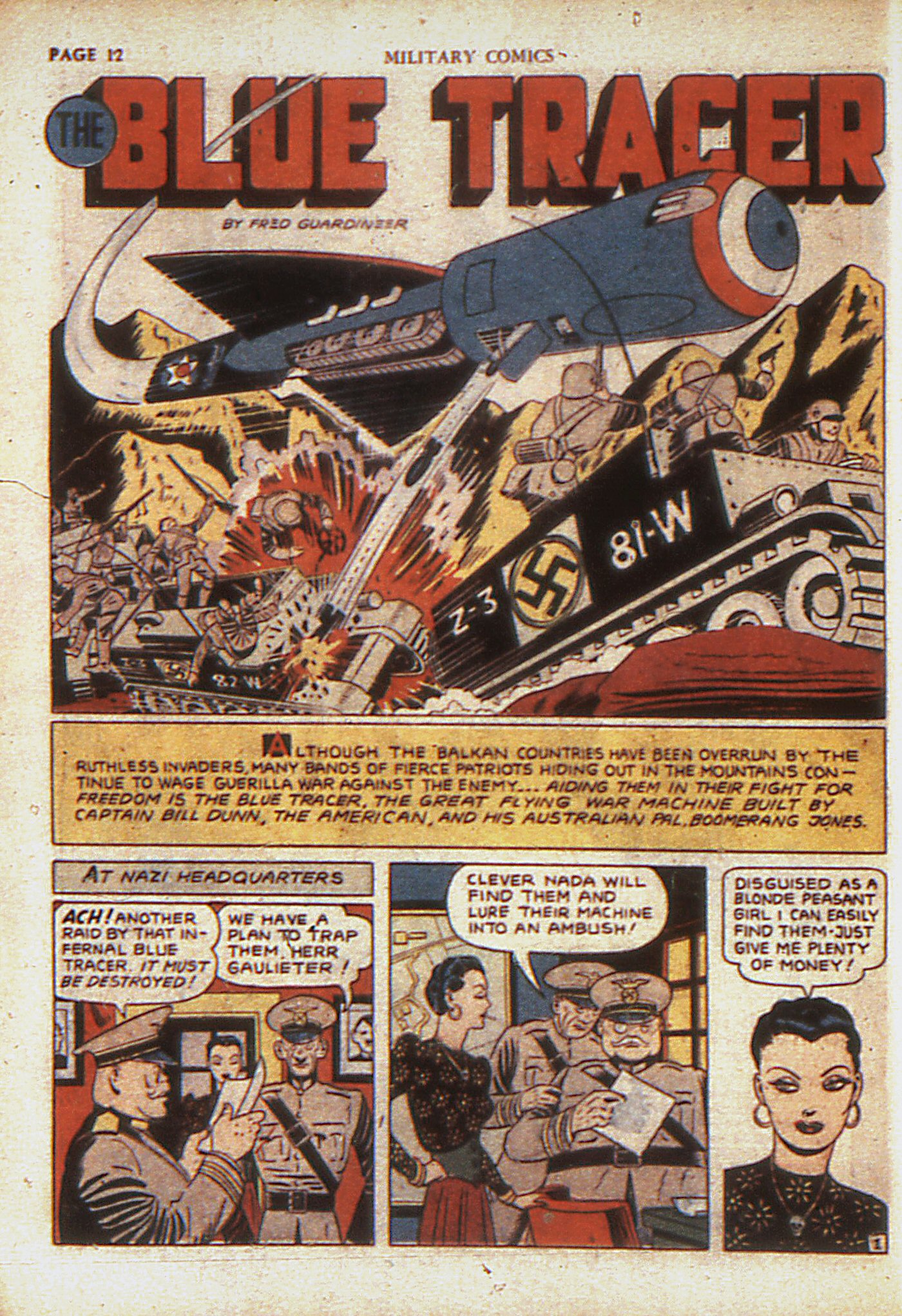 Military Comics #4 (Quality Comics), page 14. Public domain (US).