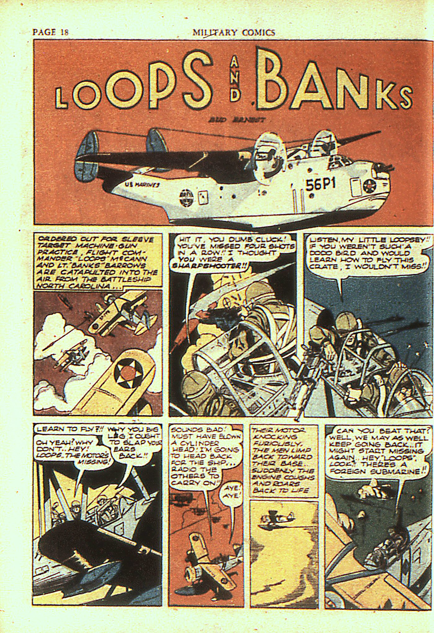 Military Comics #4 (Quality Comics), page 20. Public domain (US).