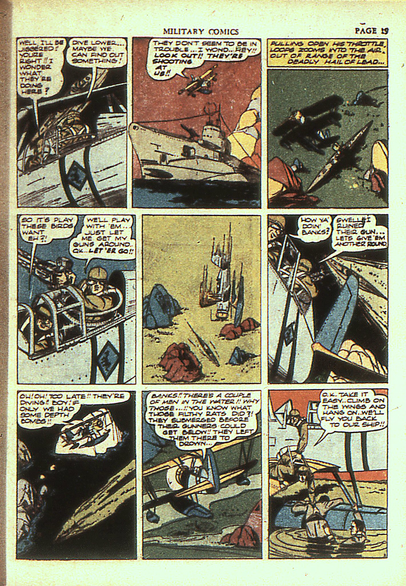 Military Comics #4 (Quality Comics), page 21. Public domain (US).