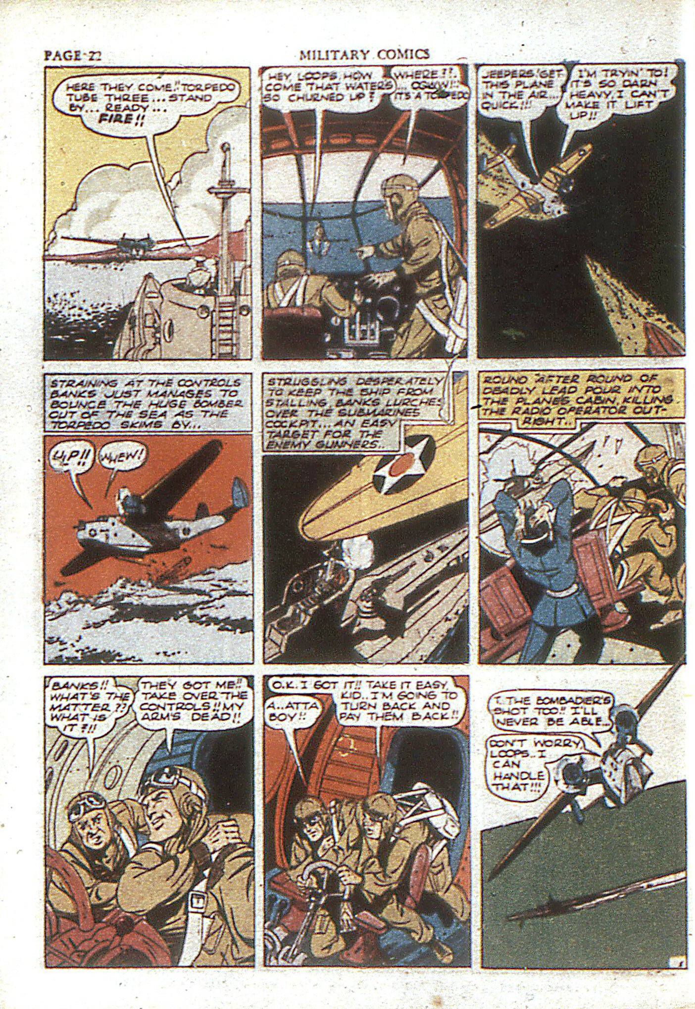 Military Comics #4 (Quality Comics), page 24. Public domain (US).