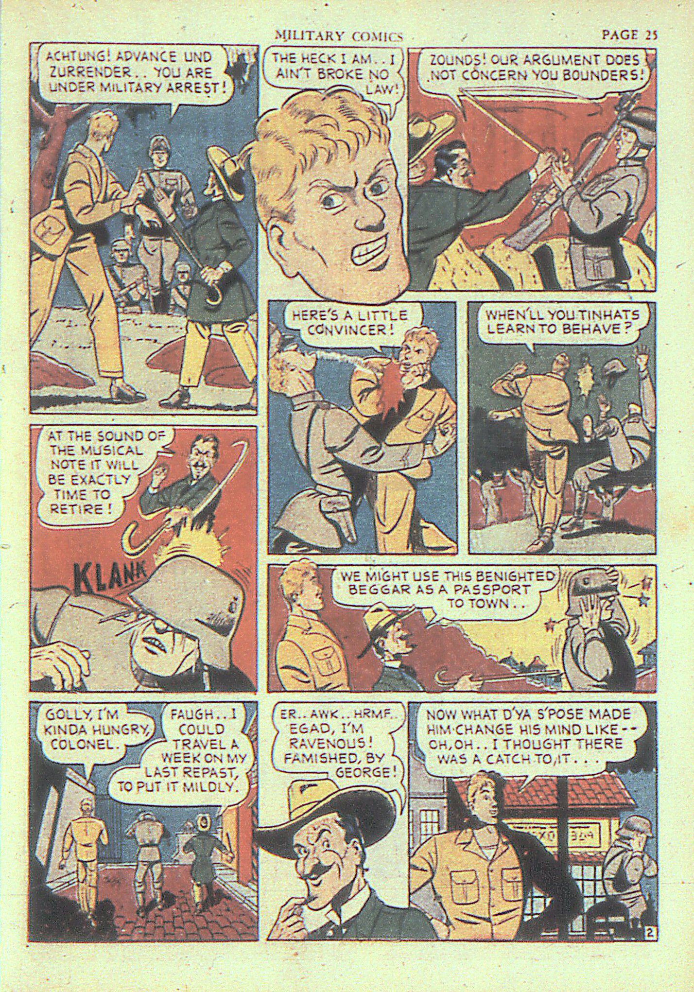 Military Comics #4 (Quality Comics), page 27. Public domain (US).
