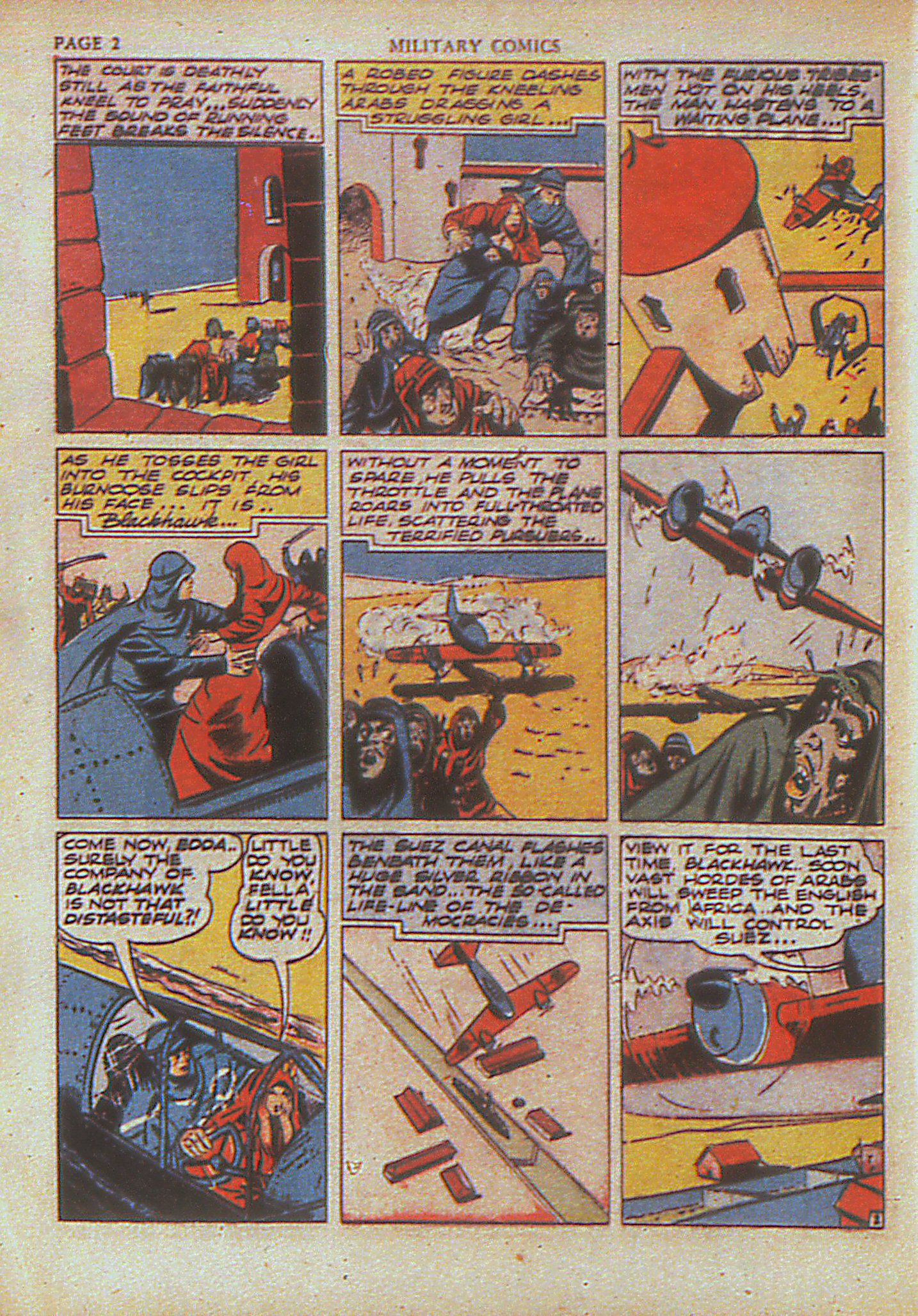 Military Comics #4 (Quality Comics), page 4. Public domain (US).