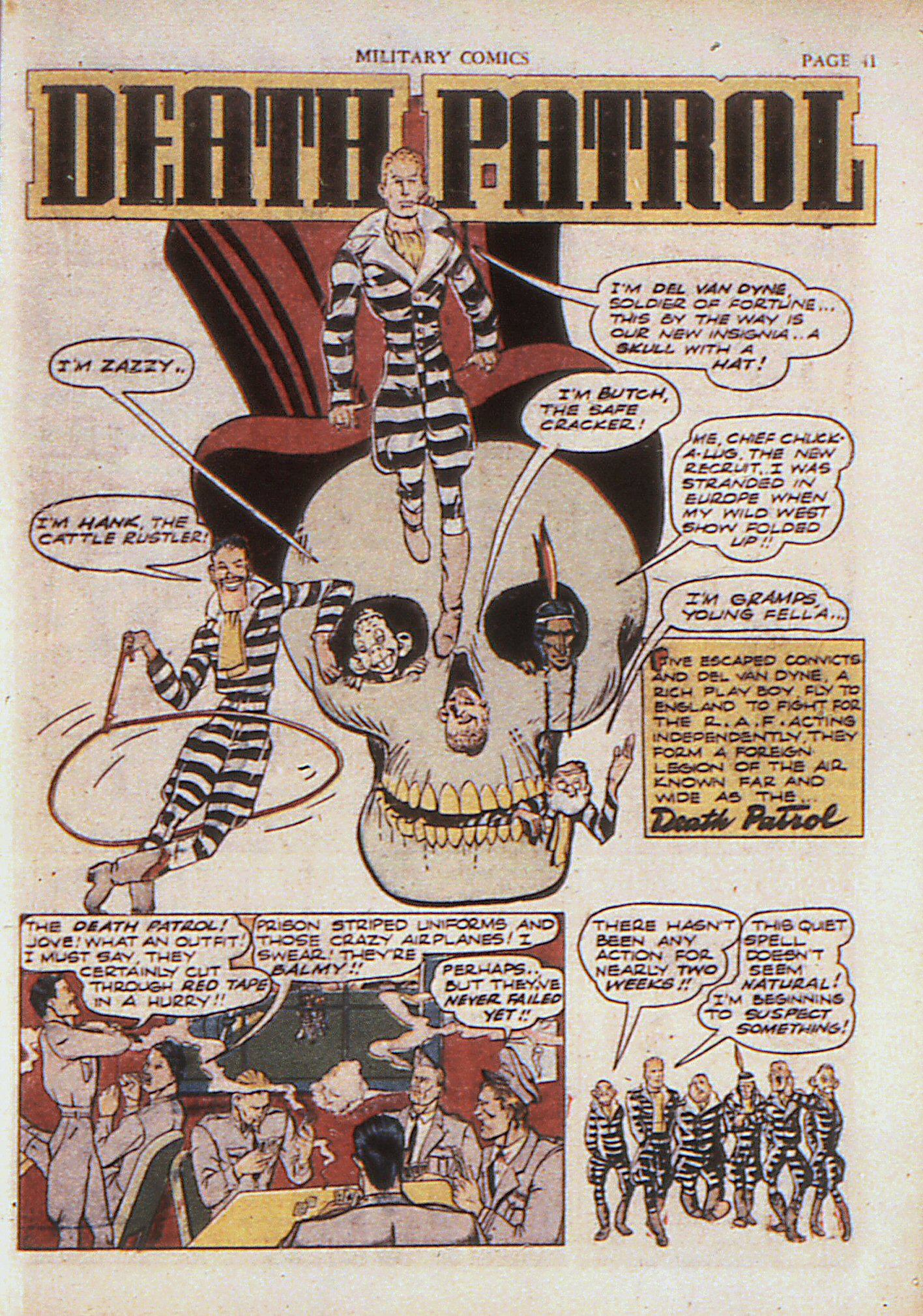 Military Comics #4 (Quality Comics), page 43. Public domain (US).