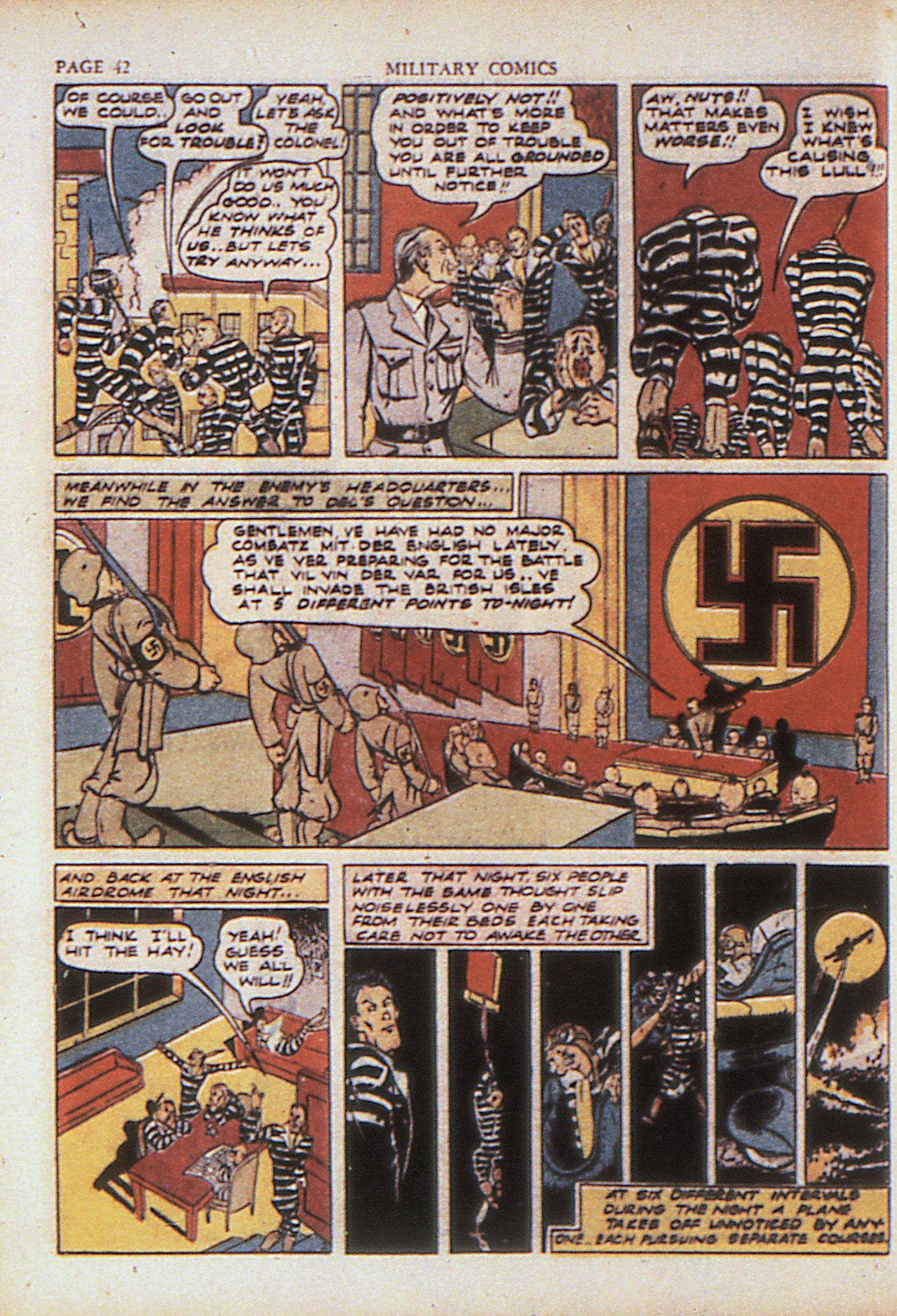 Military Comics #4 (Quality Comics), page 44. Public domain (US).