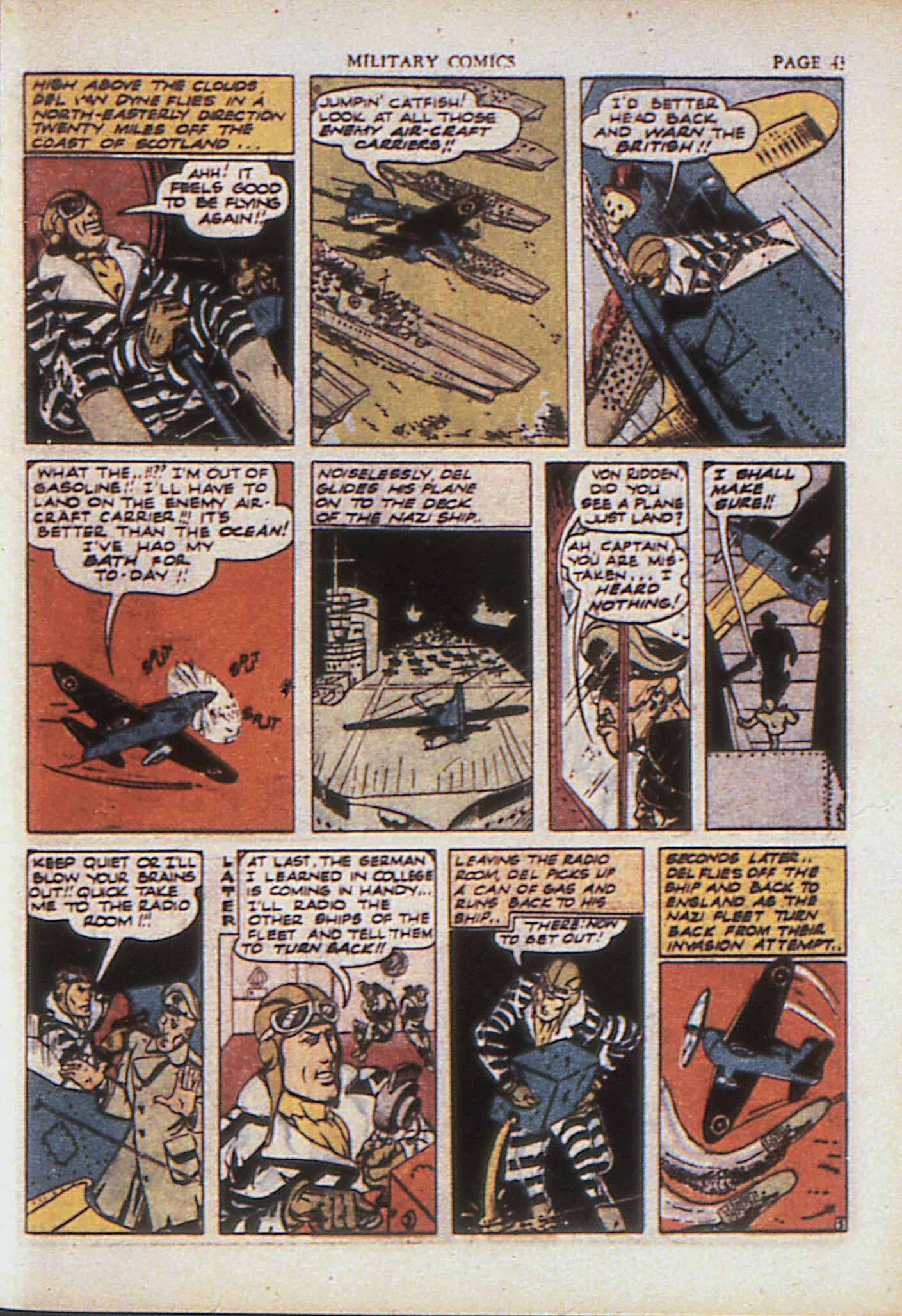 Military Comics #4 (Quality Comics), page 45. Public domain (US).
