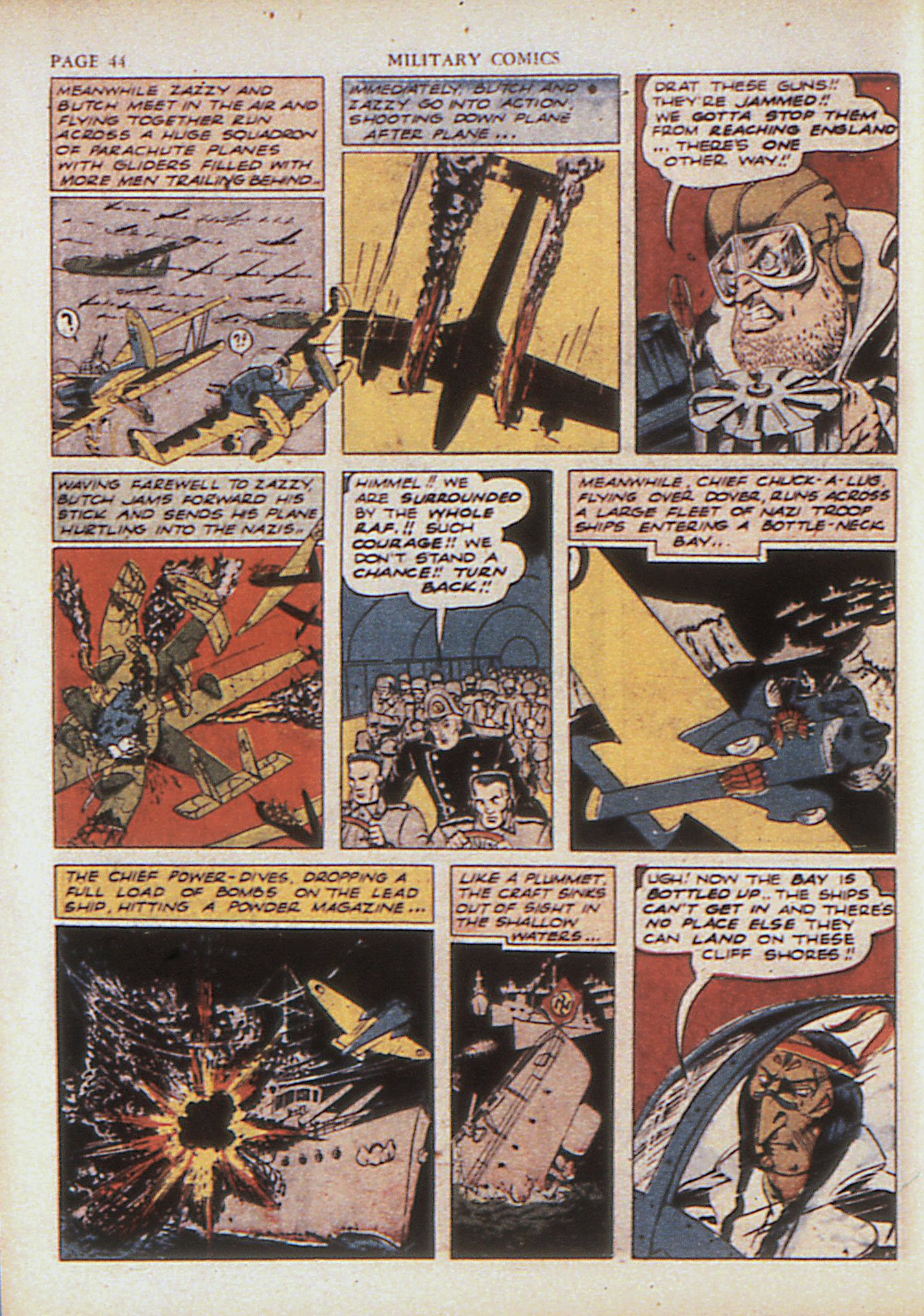 Military Comics #4 (Quality Comics), page 46. Public domain (US).