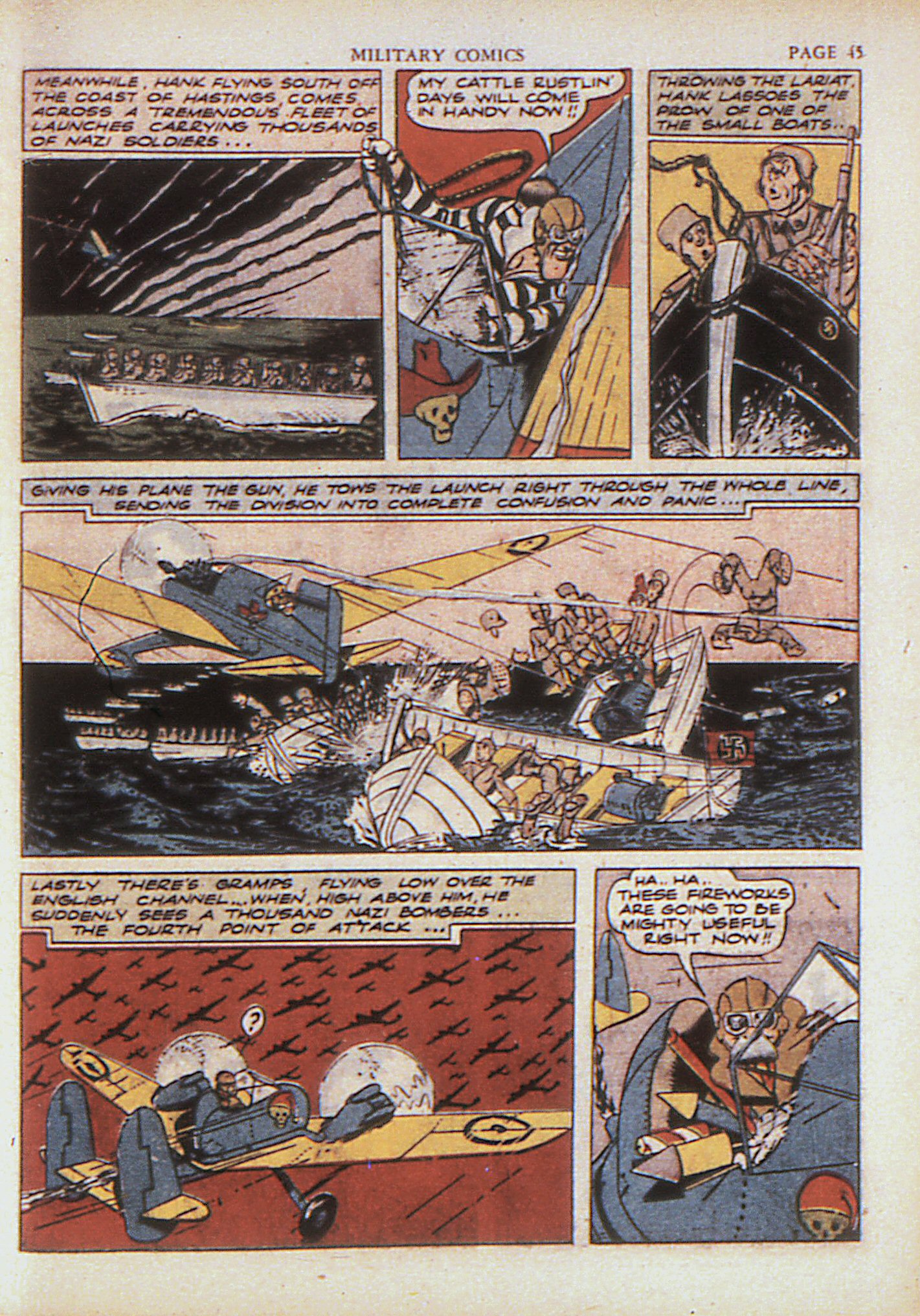 Military Comics #4 (Quality Comics), page 47. Public domain (US).