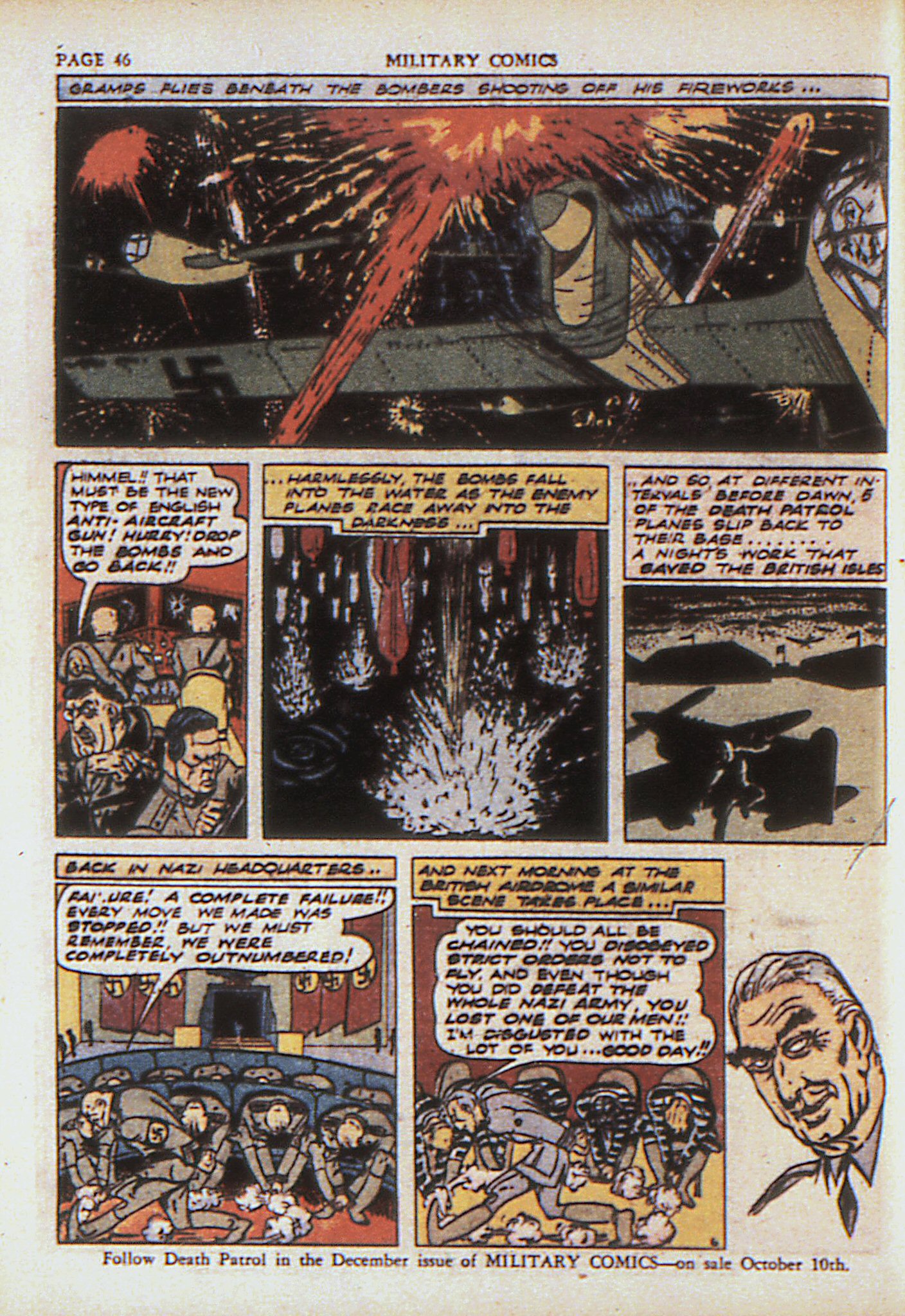 Military Comics #4 (Quality Comics), page 48. Public domain (US).