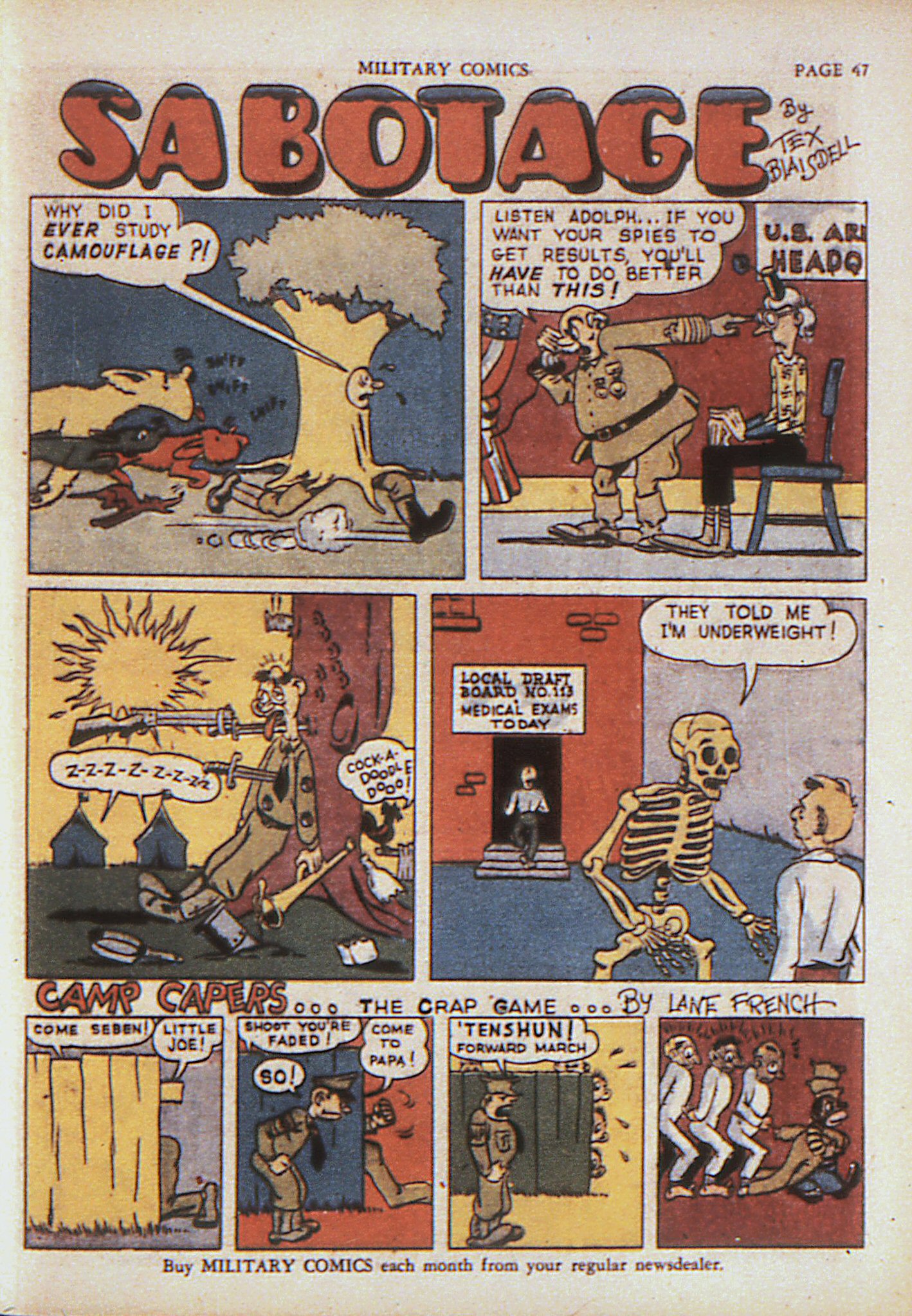 Military Comics #4 (Quality Comics), page 49. Public domain (US).