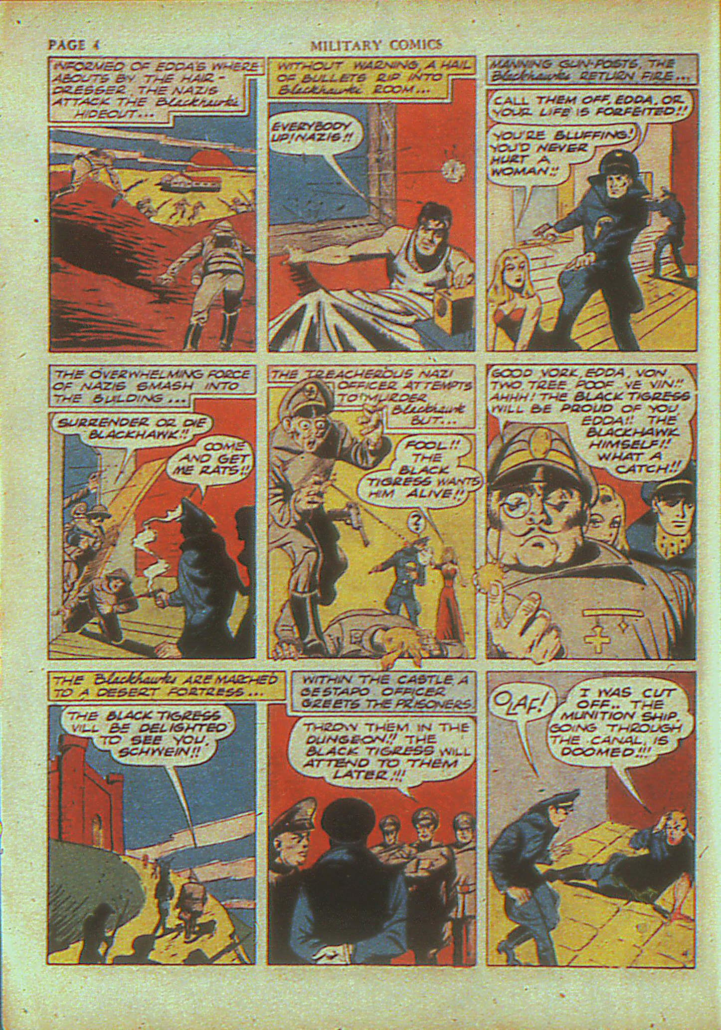 Military Comics #4 (Quality Comics), page 6. Public domain (US).