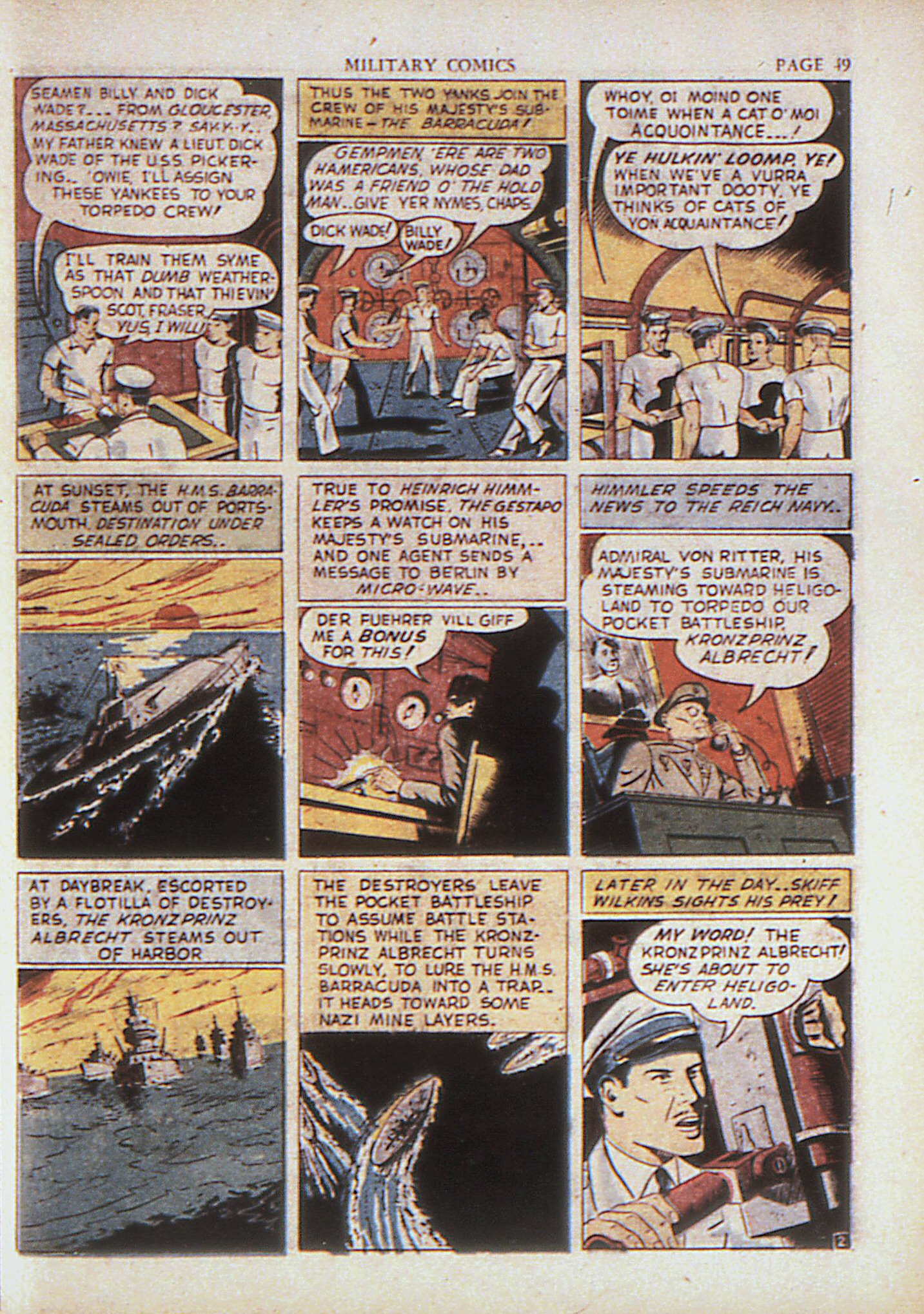 Military Comics #4 (Quality Comics), page 51. Public domain (US).