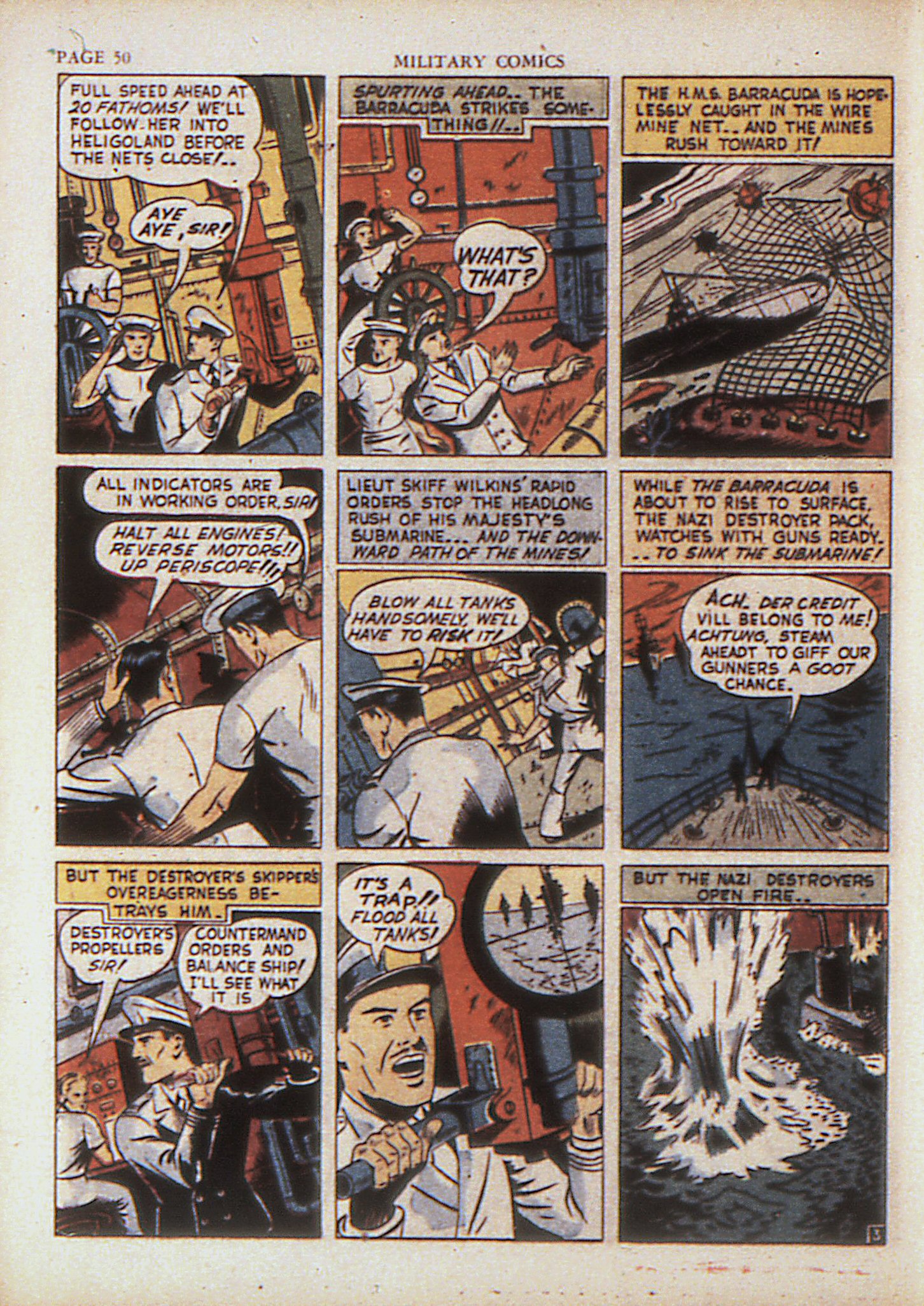Military Comics #4 (Quality Comics), page 52. Public domain (US).
