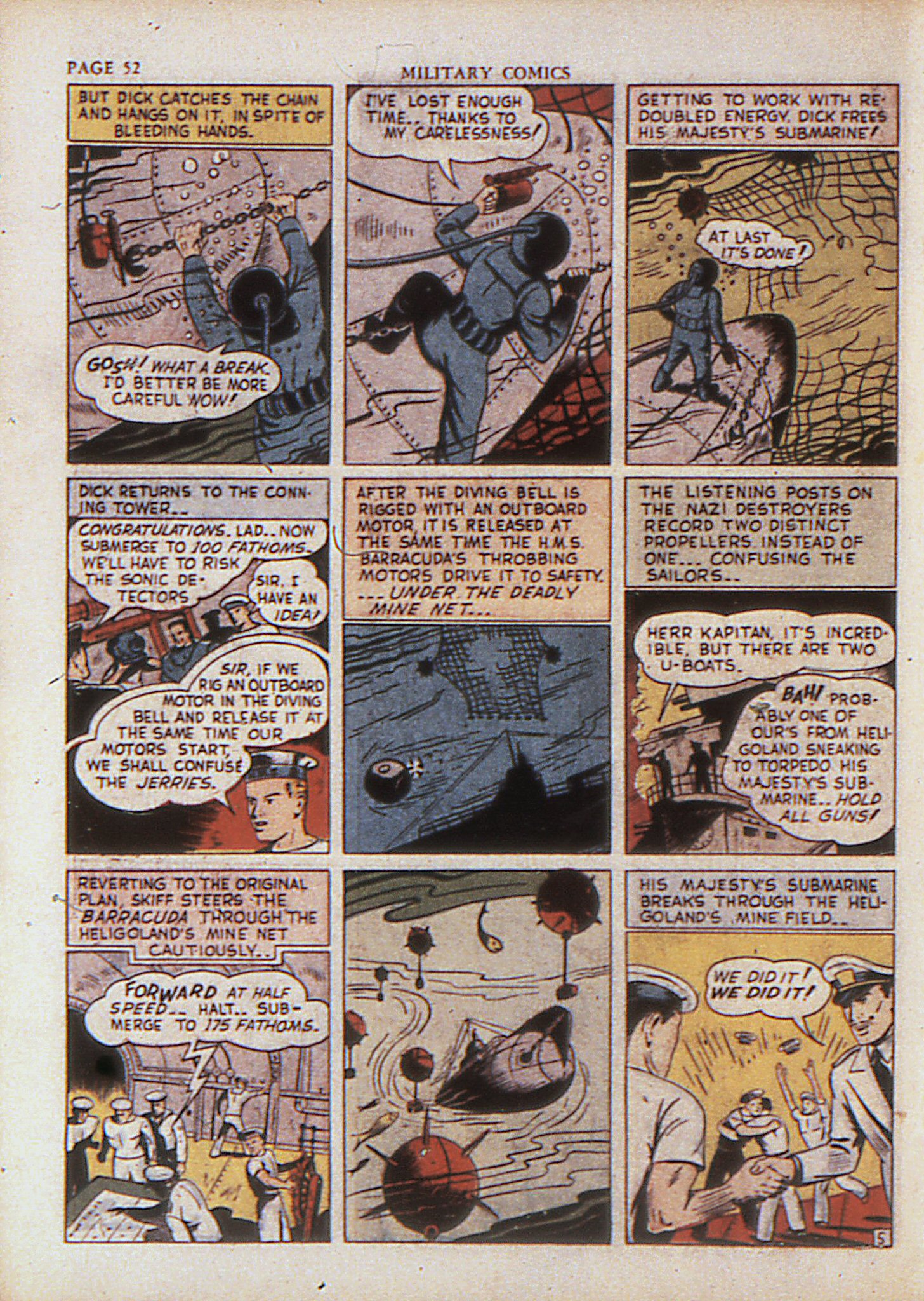 Military Comics #4 (Quality Comics), page 54. Public domain (US).