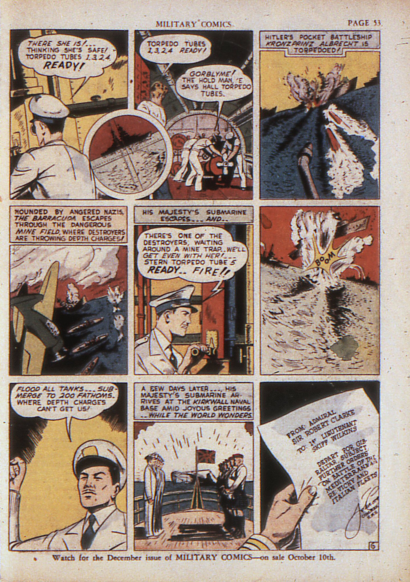 Military Comics #4 (Quality Comics), page 55. Public domain (US).