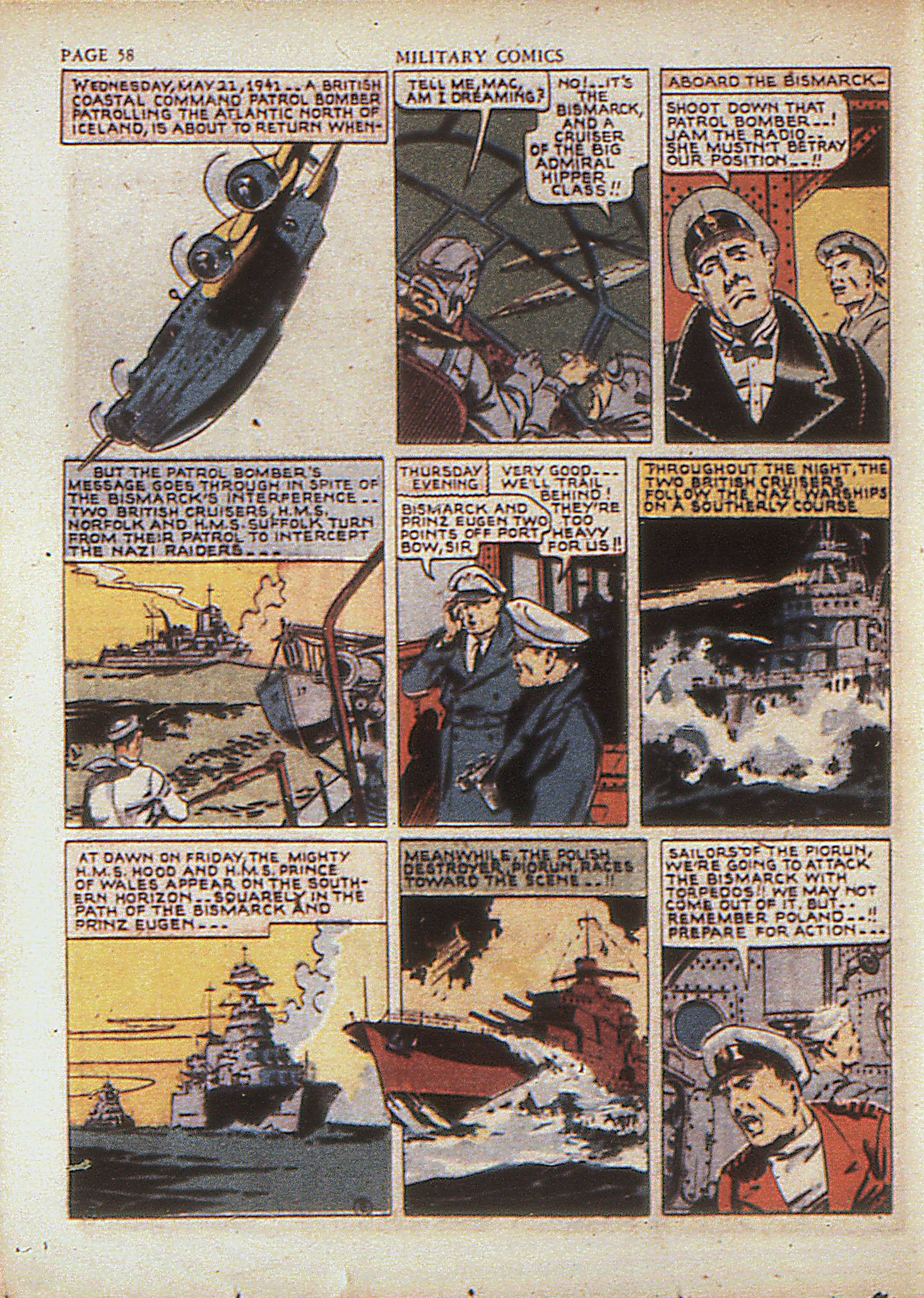 Military Comics #4 (Quality Comics), page 60. Public domain (US).