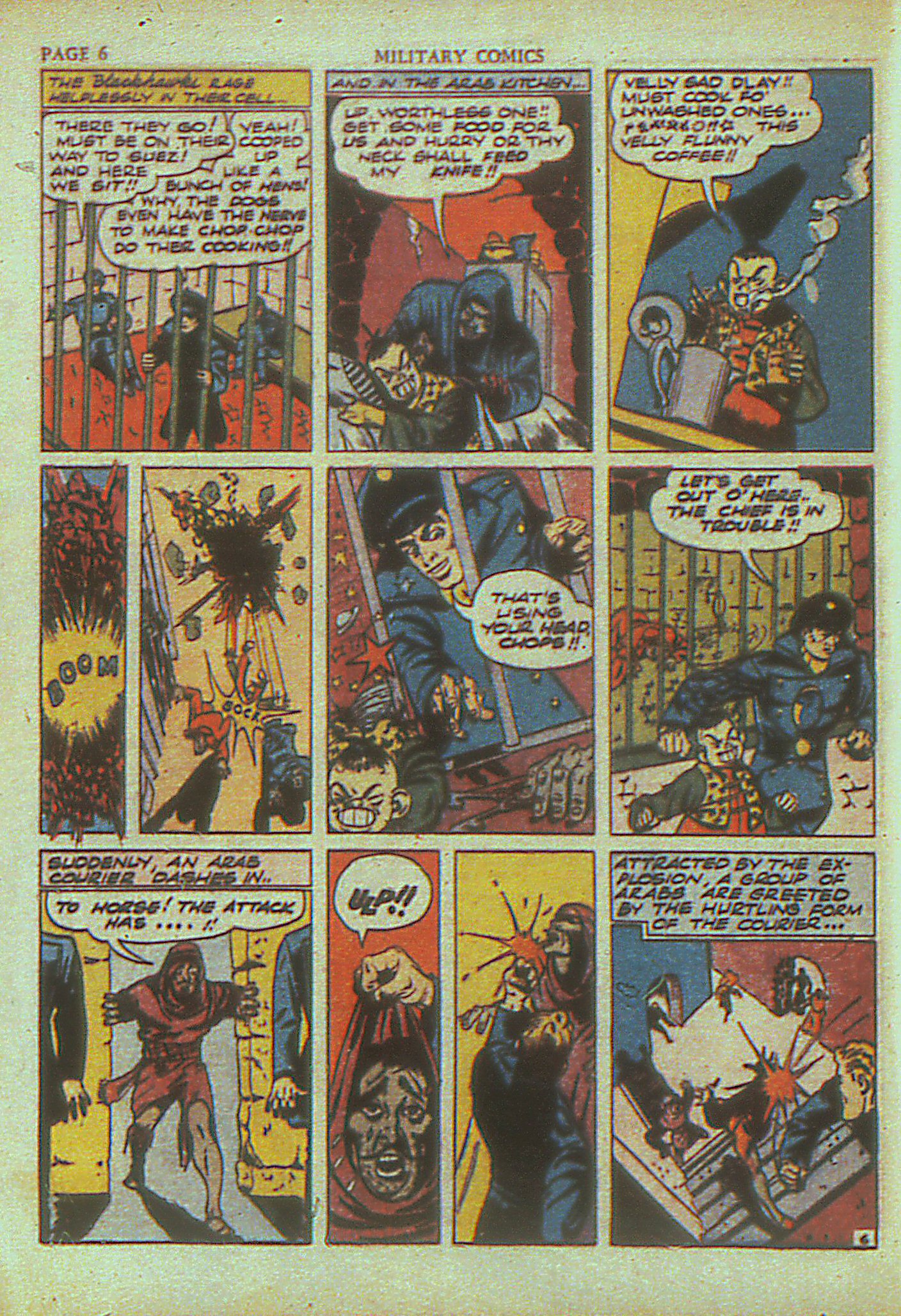 Military Comics #4 (Quality Comics), page 8. Public domain (US).