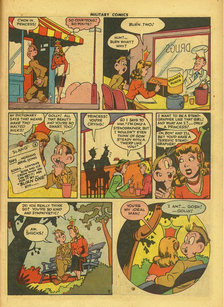 Military Comics #42 (Quality Comics), page 35. Public domain (US).