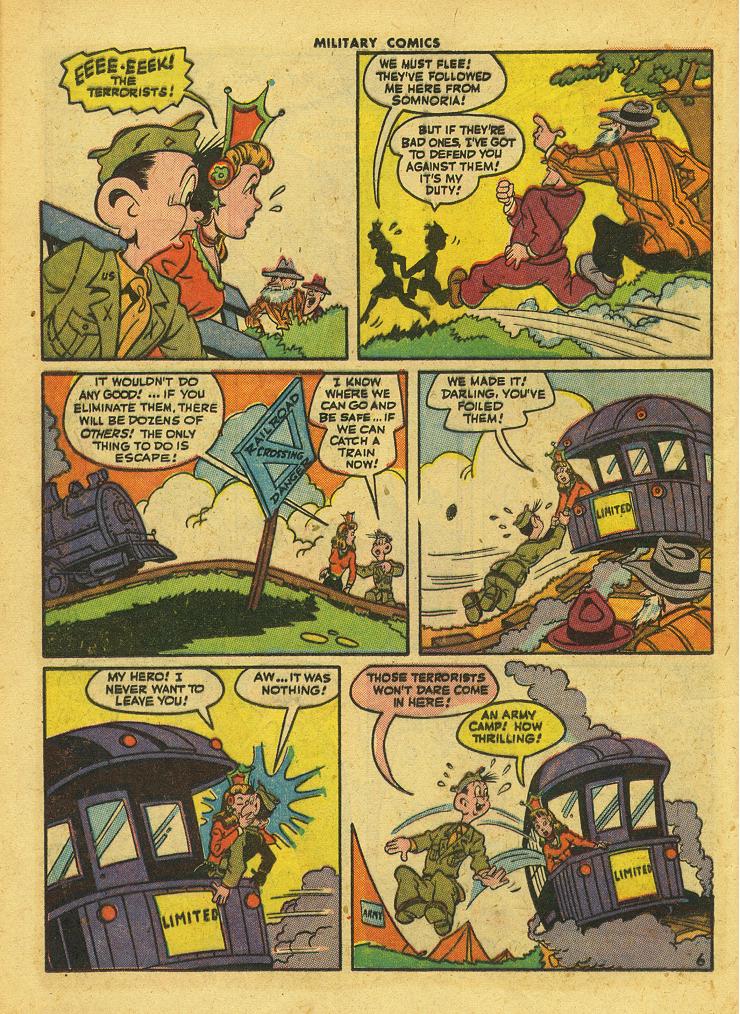 Military Comics #42 (Quality Comics), page 36. Public domain (US).