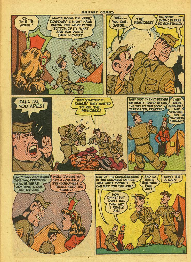 Military Comics #42 (Quality Comics), page 38. Public domain (US).