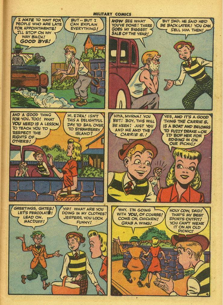 Military Comics #42 (Quality Comics), page 45. Public domain (US).