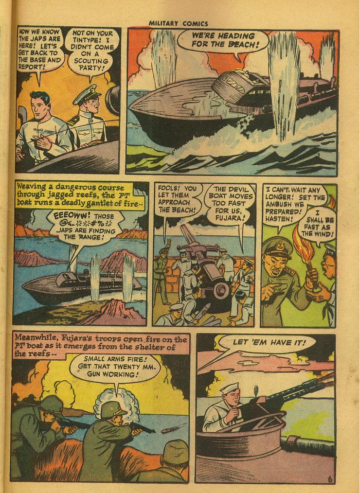 Military Comics #42 (Quality Comics), page 55. Public domain (US).