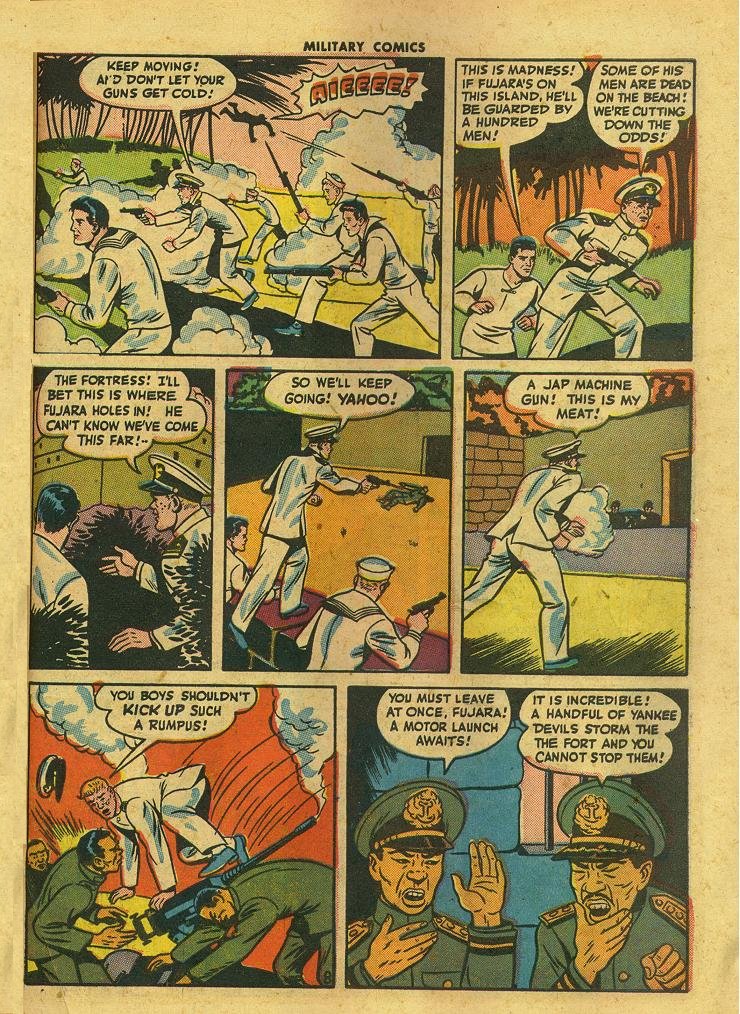 Military Comics #42 (Quality Comics), page 57. Public domain (US).