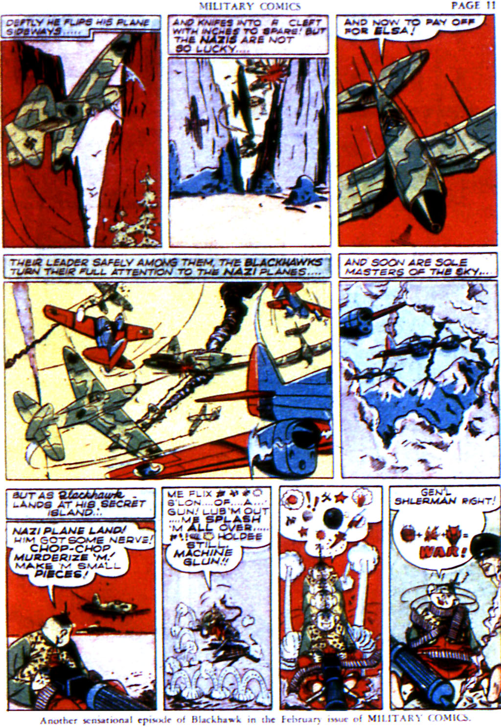 Military Comics #6 (Quality Comics), page 13. Public domain (US).