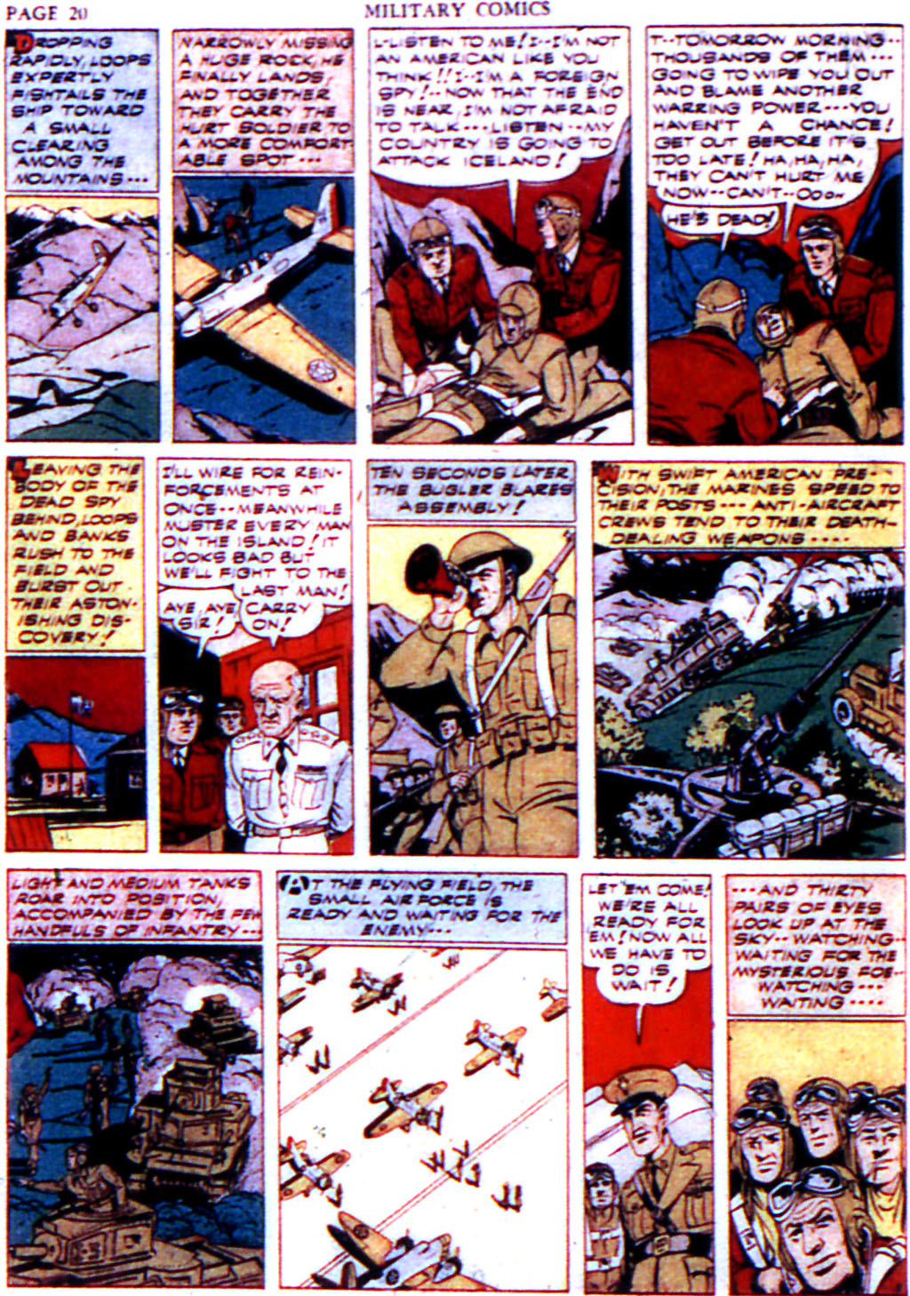 Military Comics #6 (Quality Comics), page 22. Public domain (US).