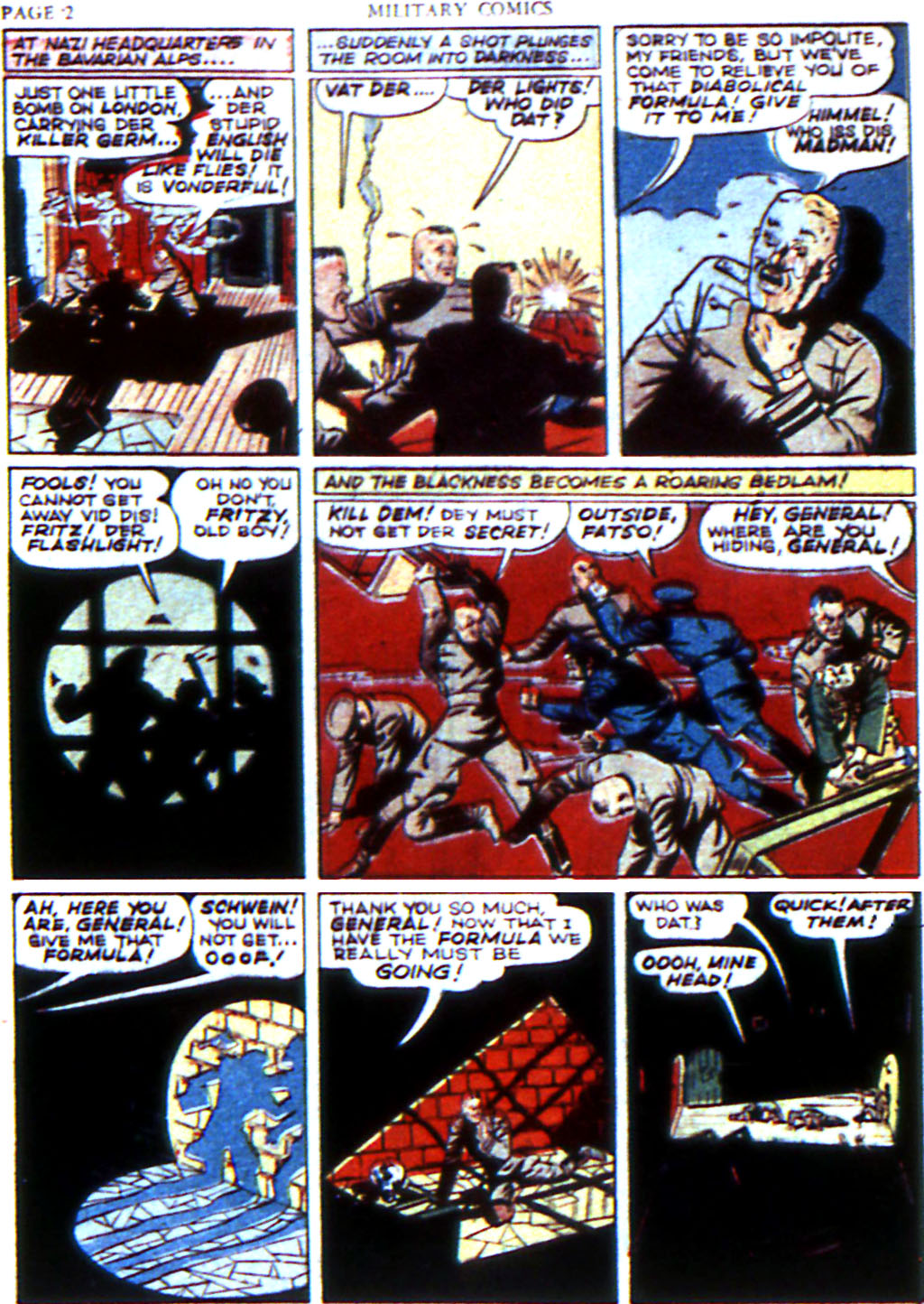 Military Comics #6 (Quality Comics), page 4. Public domain (US).