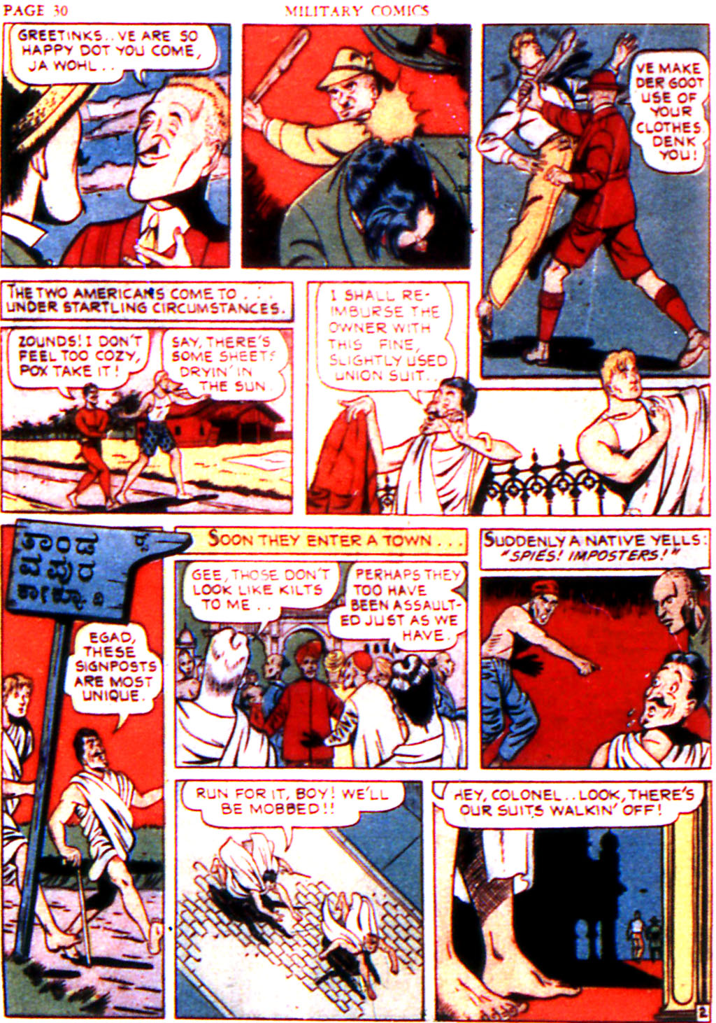 Military Comics #6 (Quality Comics), page 32. Public domain (US).