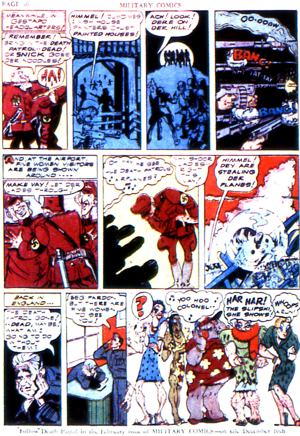 Military Comics #6 (Quality Comics), page 48. Public domain (US).
