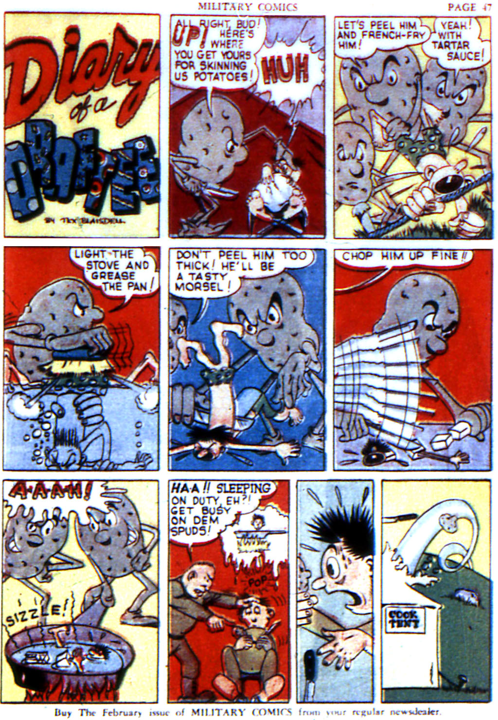 Military Comics #6 (Quality Comics), page 49. Public domain (US).