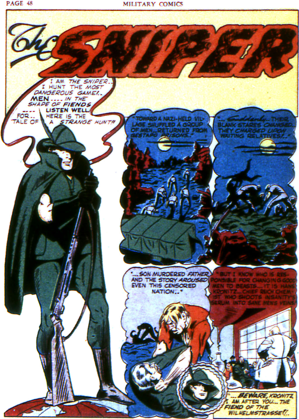 Military Comics #6 (Quality Comics), page 50. Public domain (US).