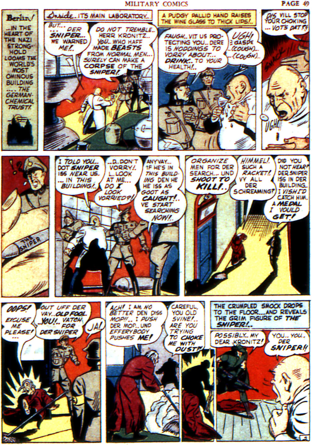 Military Comics #6 (Quality Comics), page 51. Public domain (US).