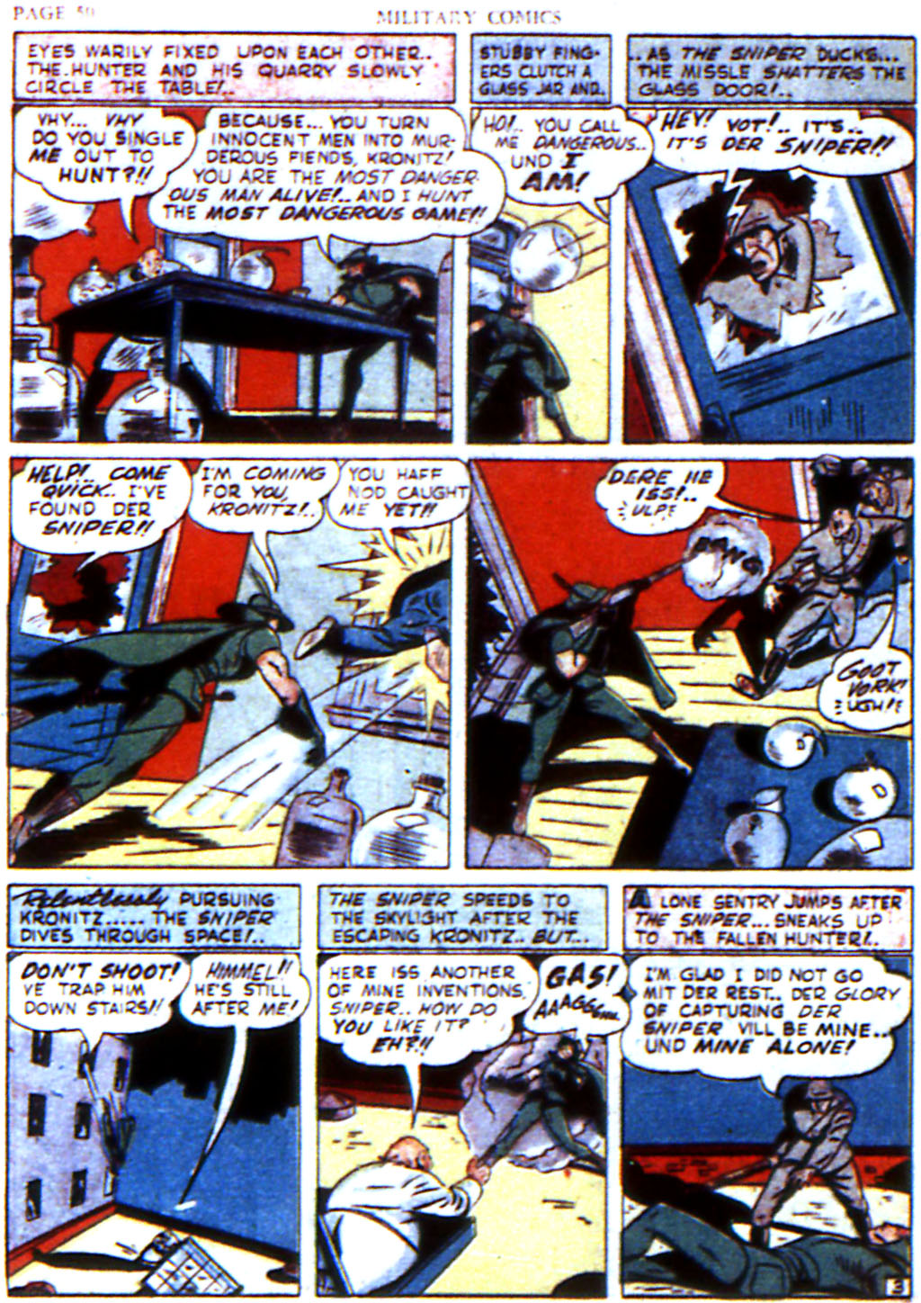 Military Comics #6 (Quality Comics), page 52. Public domain (US).