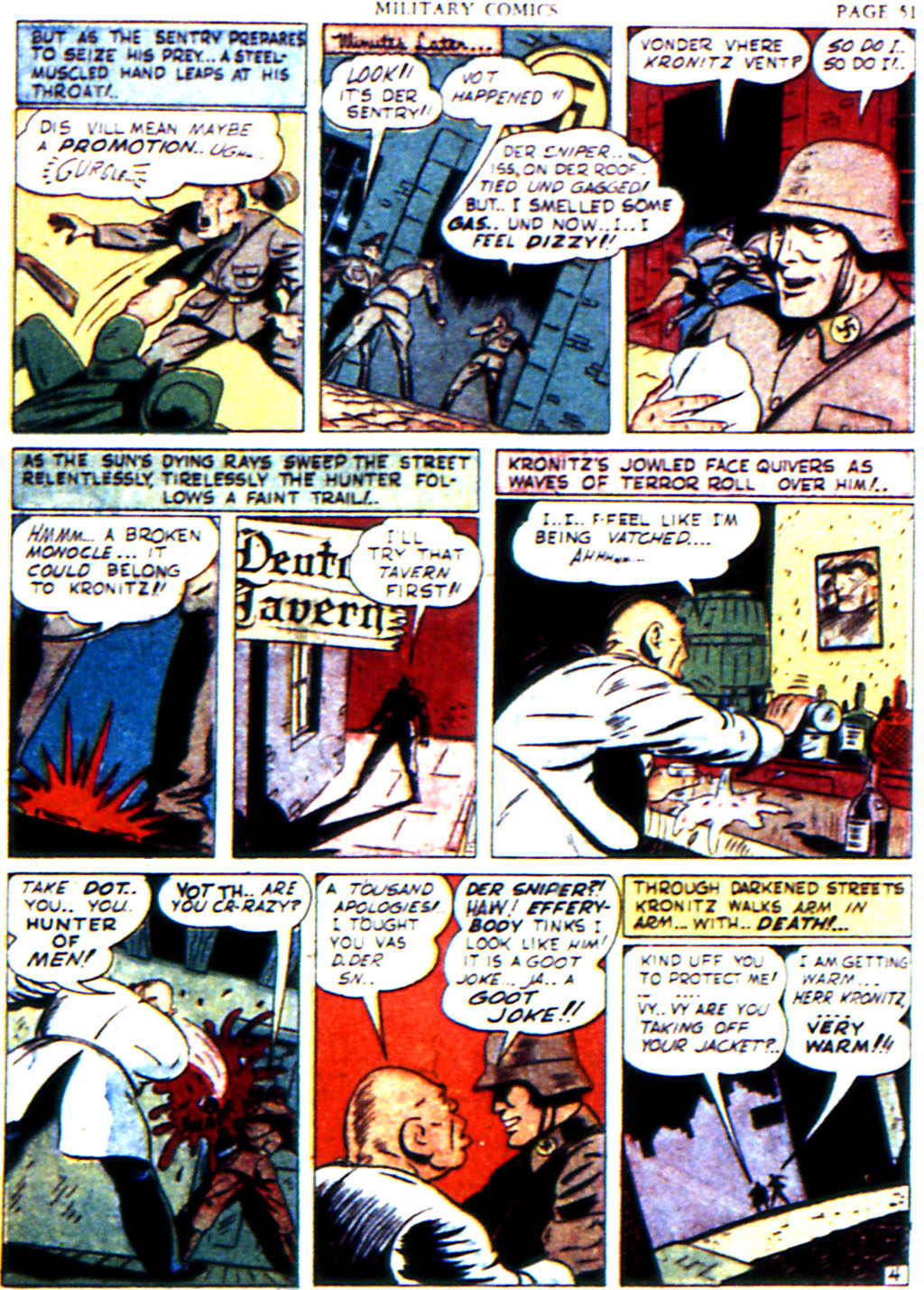 Military Comics #6 (Quality Comics), page 53. Public domain (US).