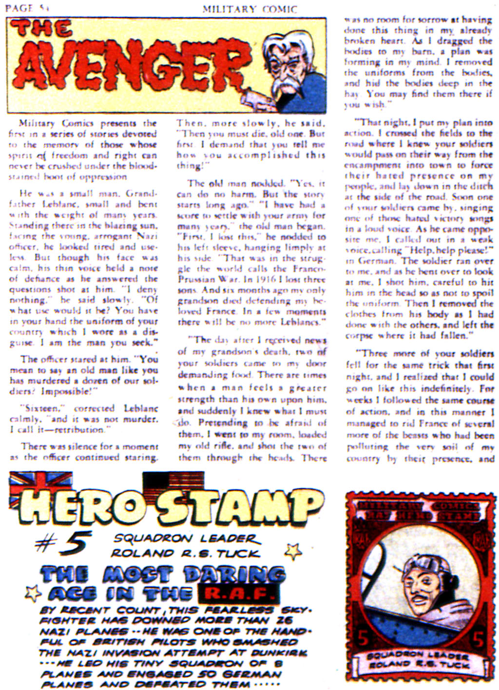 Military Comics #6 (Quality Comics), page 56. Public domain (US).