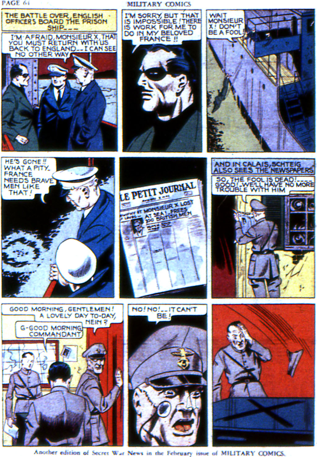 Military Comics #6 (Quality Comics), page 66. Public domain (US).