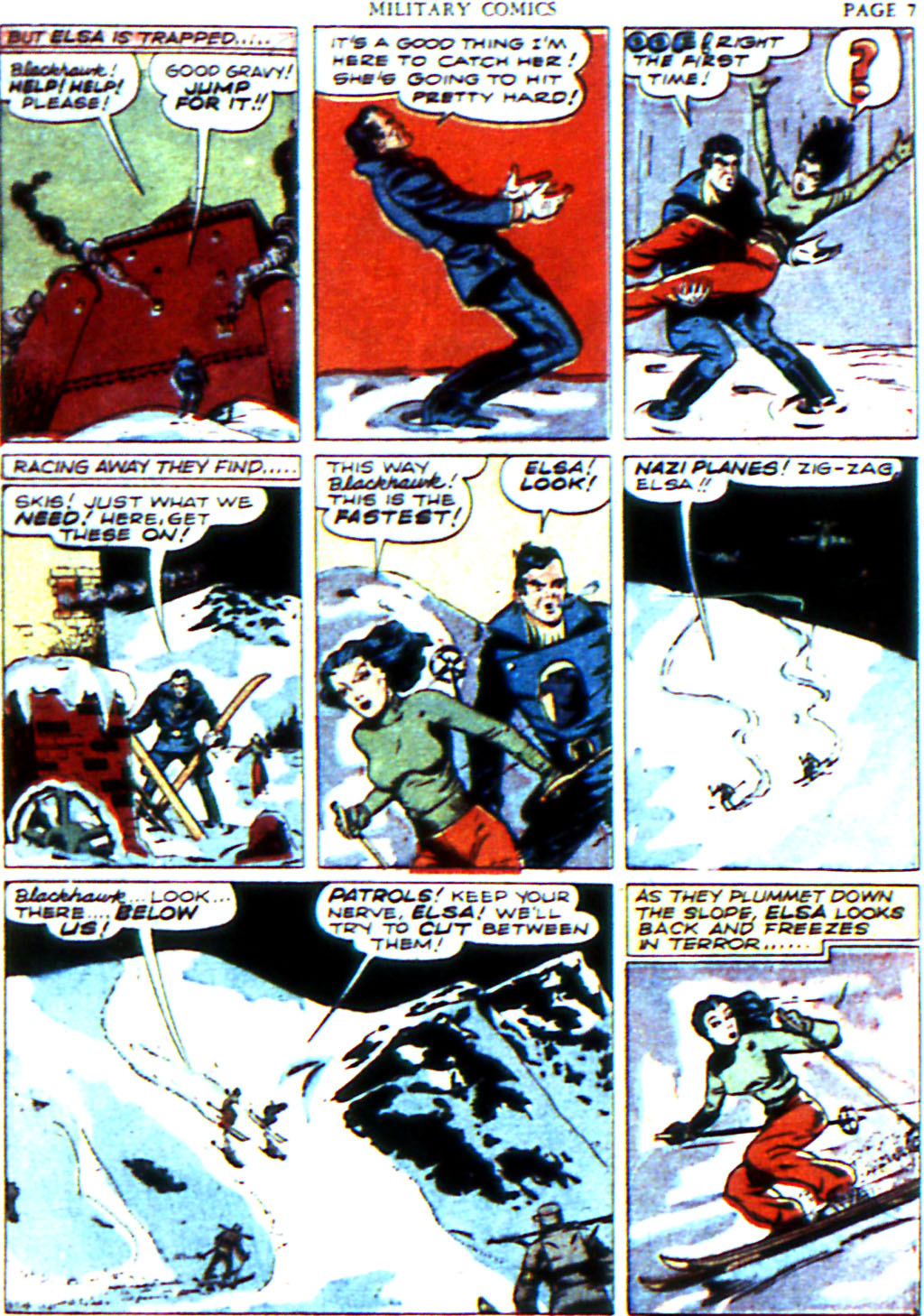 Military Comics #6 (Quality Comics), page 9. Public domain (US).