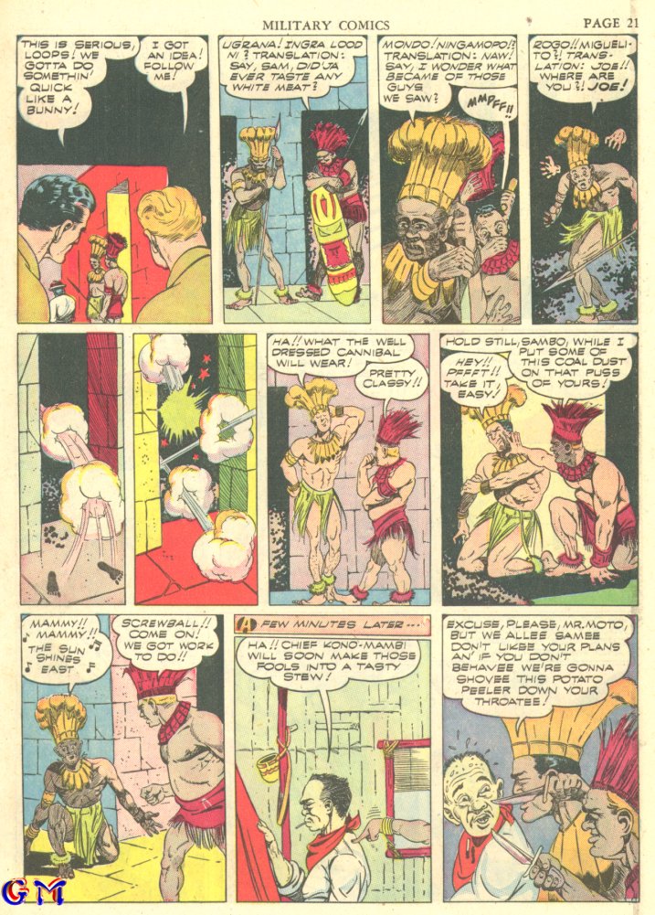 Military Comics #7 (Quality Comics), page 23. Public domain (US).