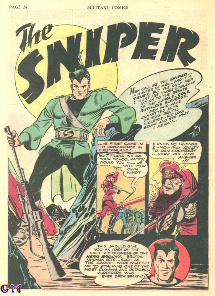 Military Comics #7 (Quality Comics), page 26. Public domain (US).