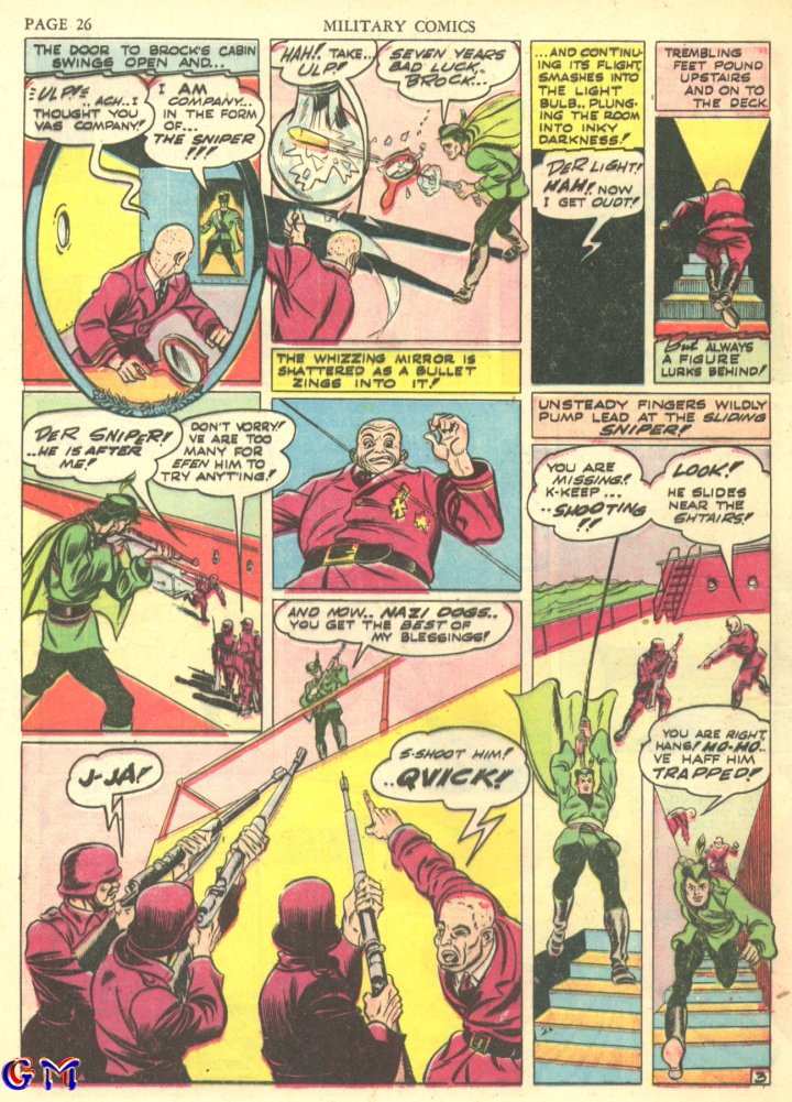 Military Comics #7 (Quality Comics), page 28. Public domain (US).