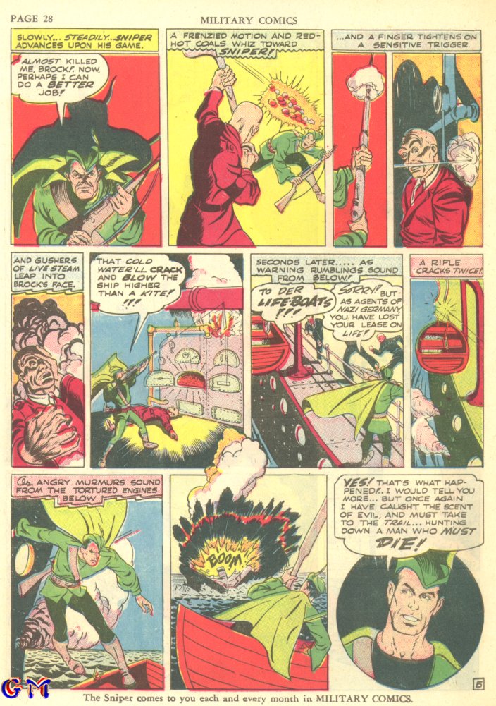Military Comics #7 (Quality Comics), page 30. Public domain (US).