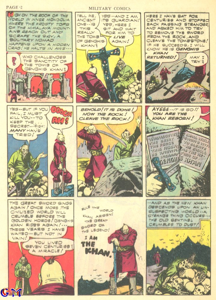 Military Comics #7 (Quality Comics), page 4. Public domain (US).