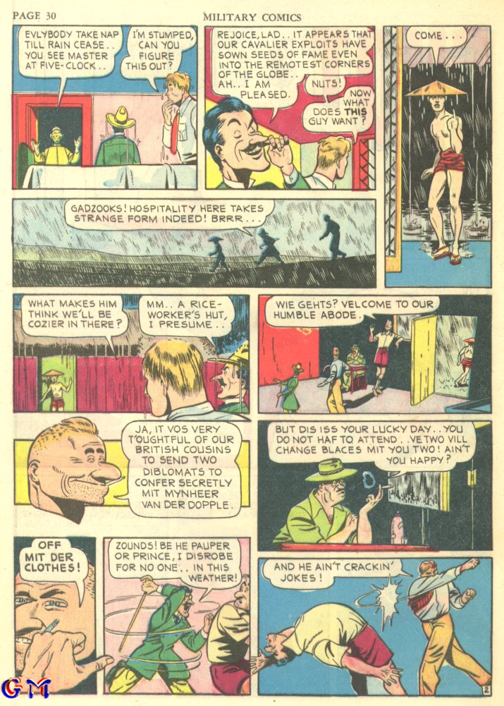 Military Comics #7 (Quality Comics), page 32. Public domain (US).